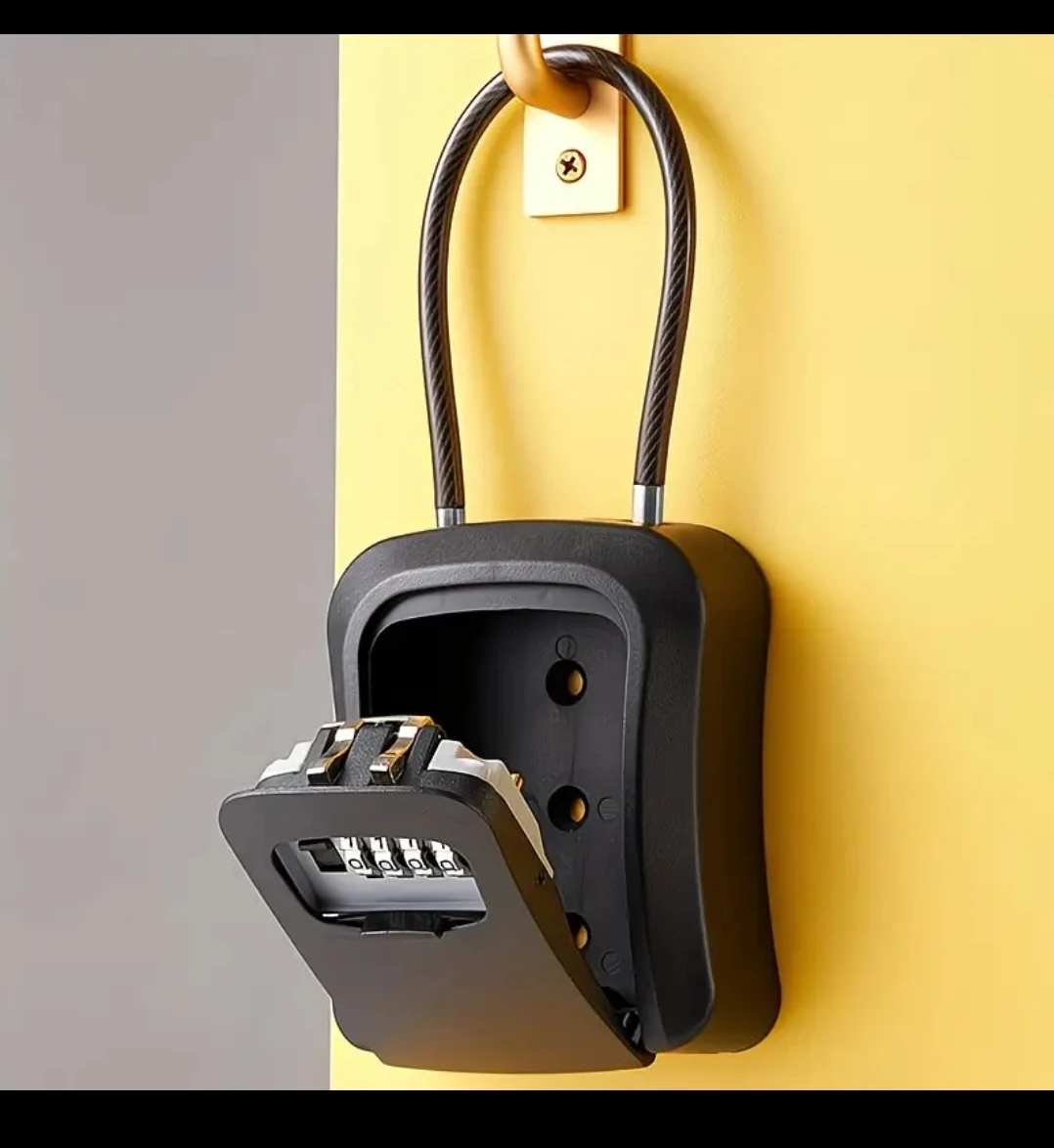 UPGRADED Key Lock Box, Storage, New, Aluminum Alloy Lock