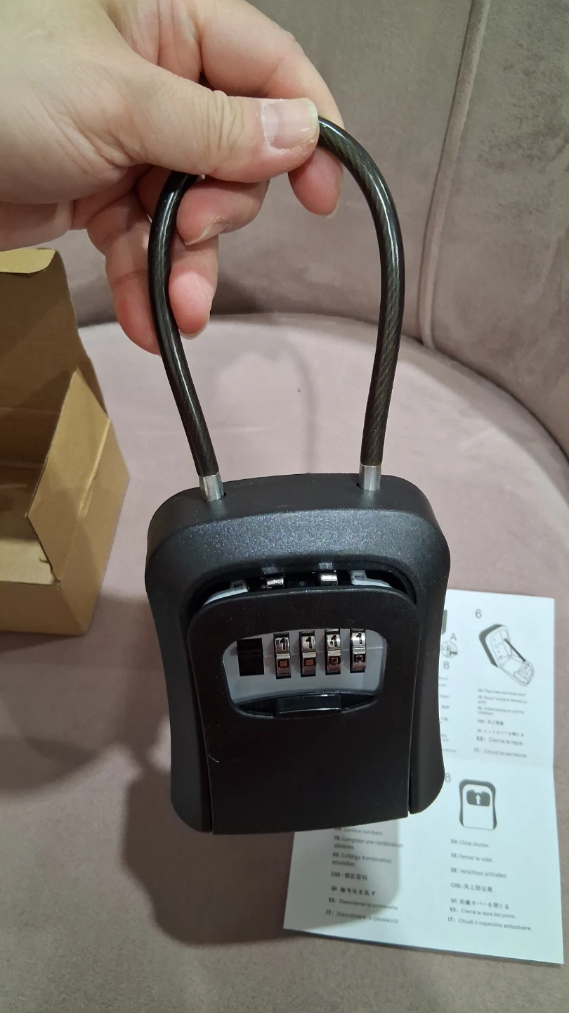 UPGRADED Key Lock Box, Storage, New, Aluminum Alloy Lock - photo 2