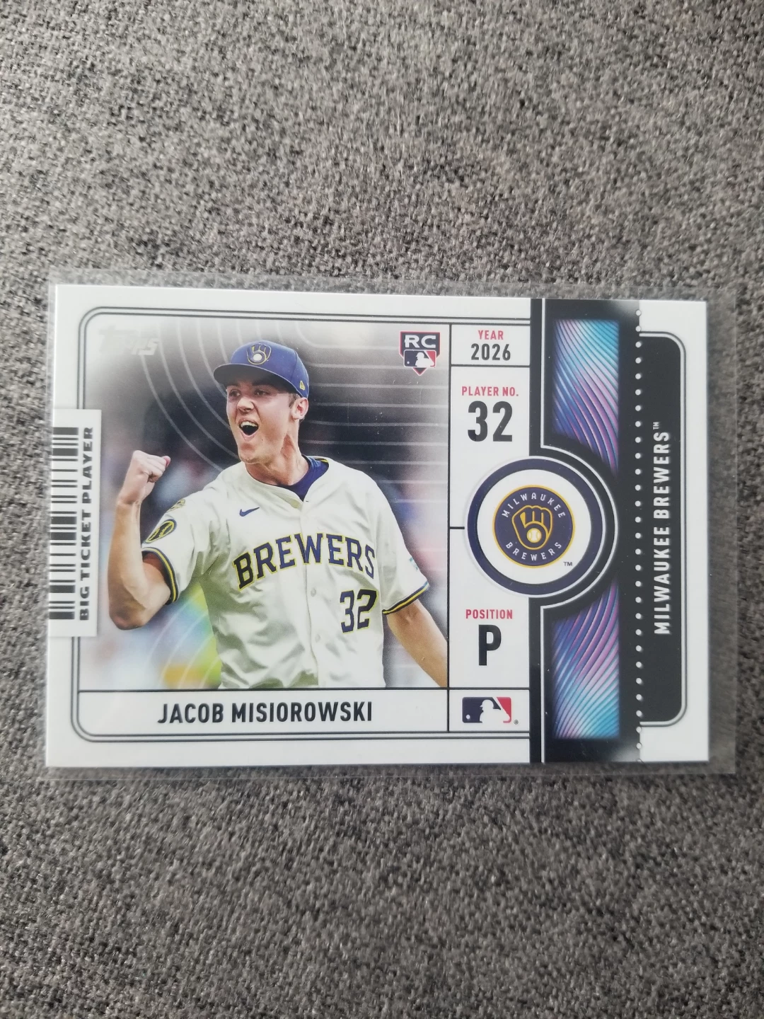 2026 Topps Jacob Misiroowski Milwaukee Brewers Player Card #32