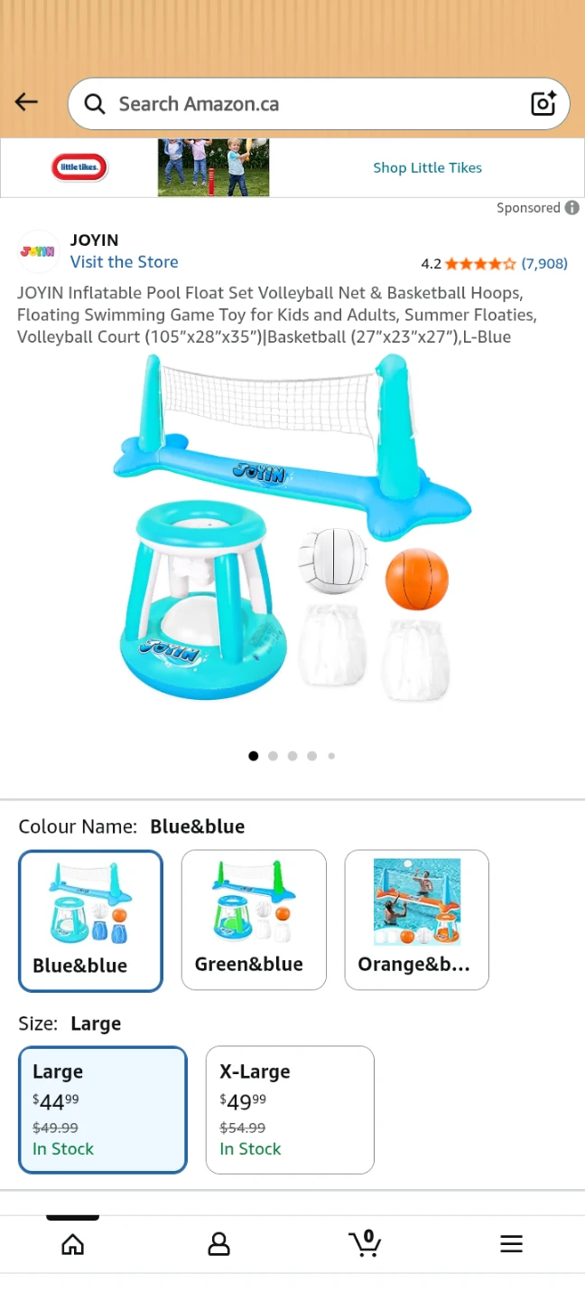 JOYIN Inflatable Pool Float Set Volleyball Net & Basketball - photo 3