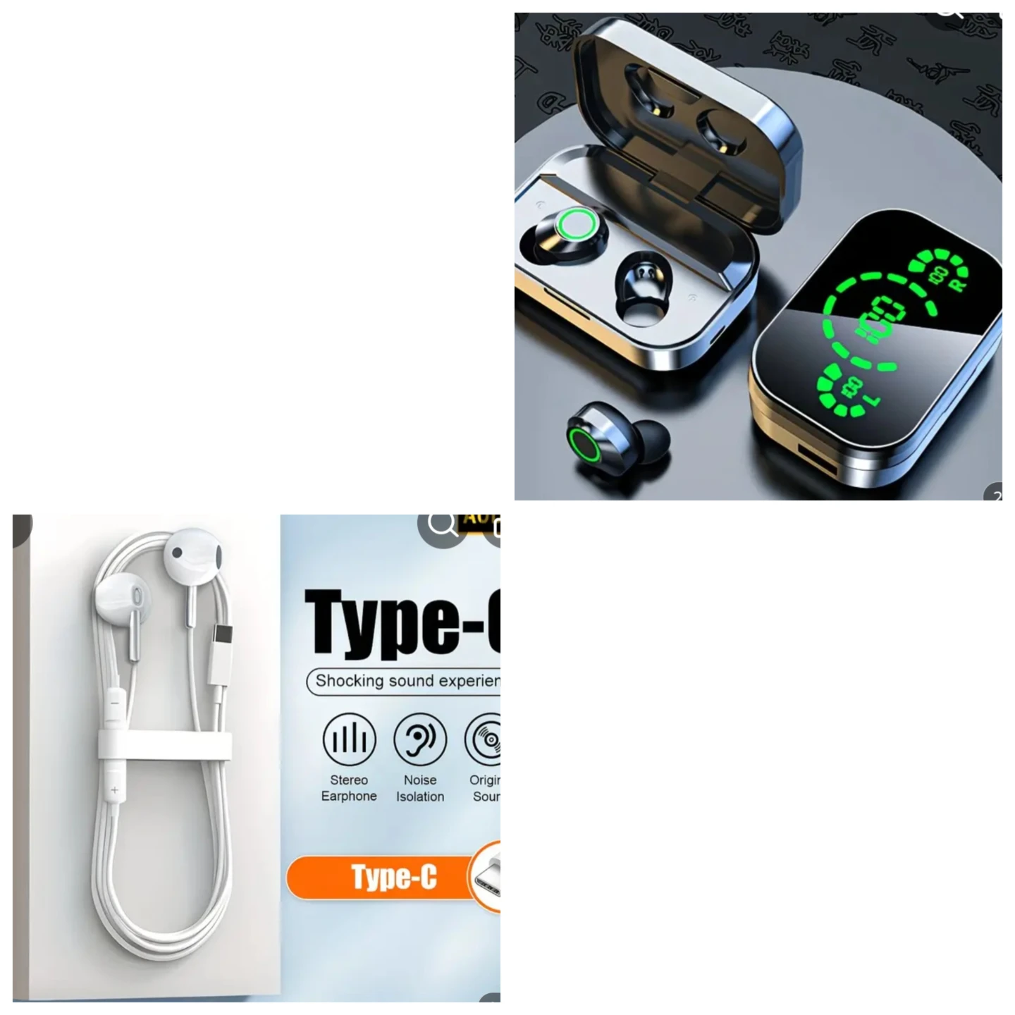 Wireless Earbuds with Type-C Charging Case