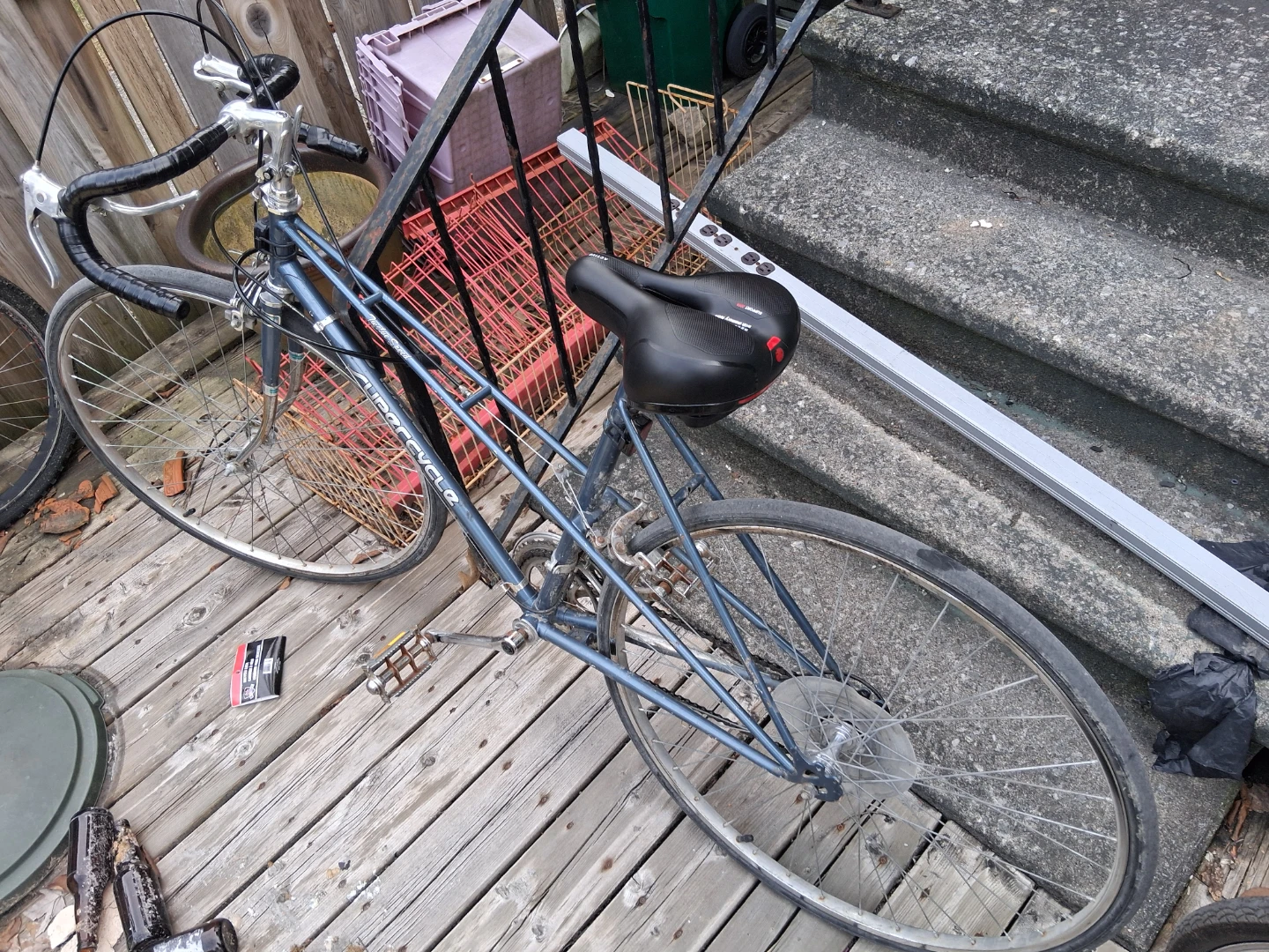 Blue Schwinn Bicycle