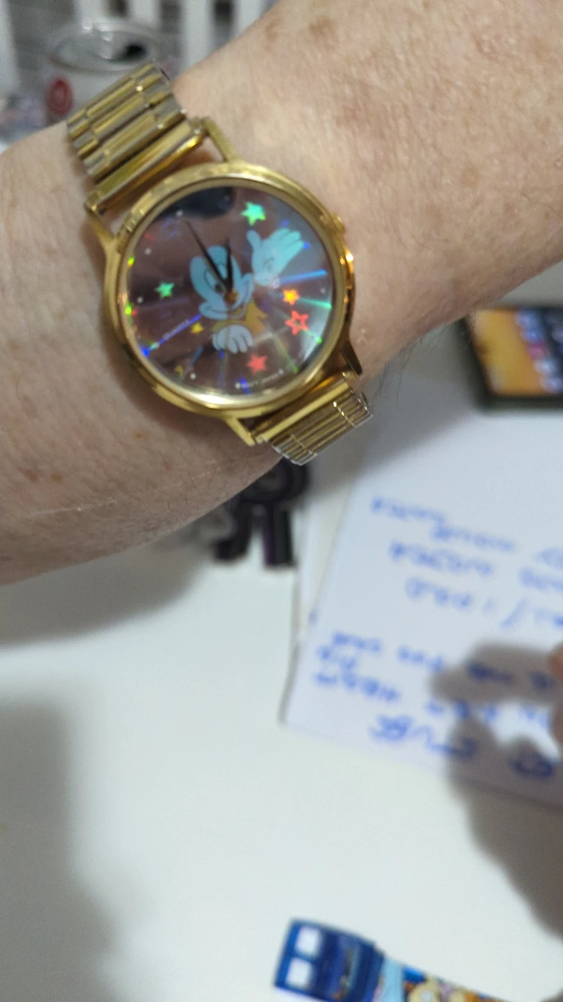 Gold Tone Disney Mickey Mouse Watch