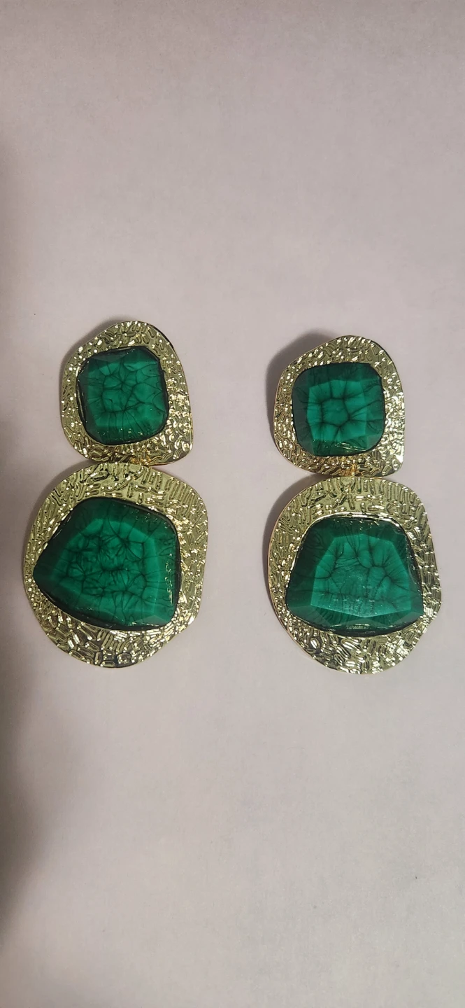 # 8 Double Marble Drop Earrings