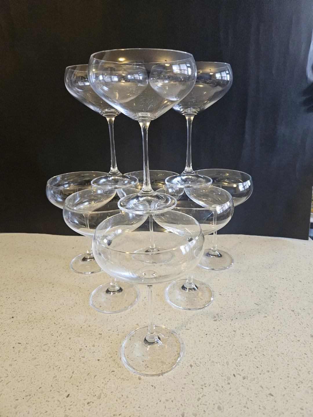 Meridian by Shannon Coupe Glasses (Set of 9)