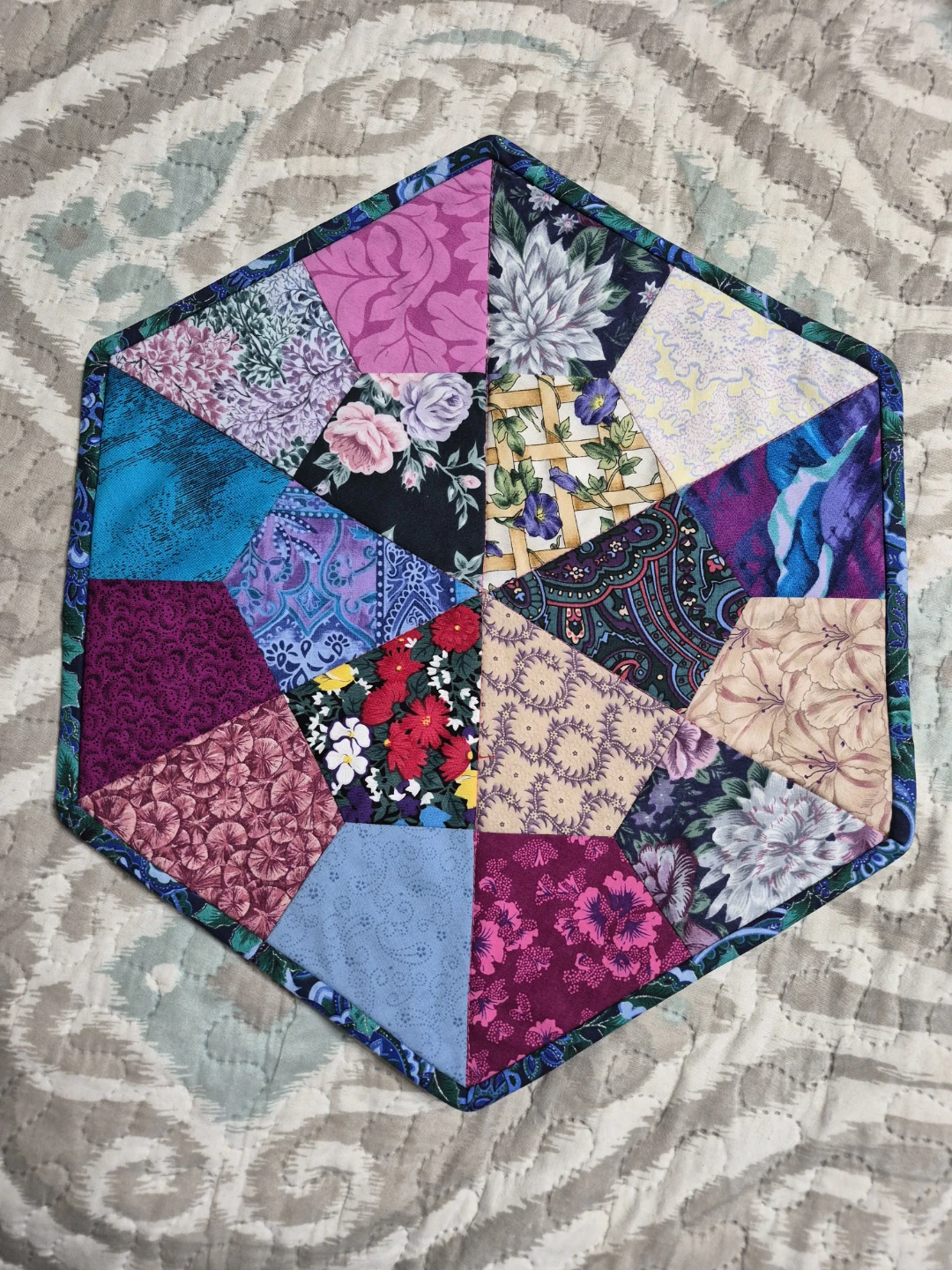 Beautiful Vintage 15" Quilted Decor