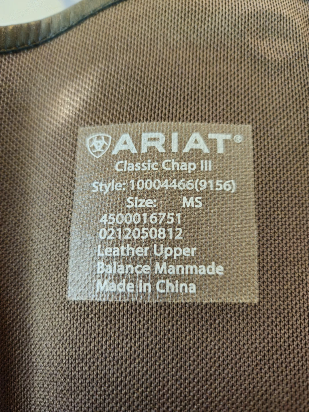 Ariat Classic Chap III Chaps - Size MS - photo 2