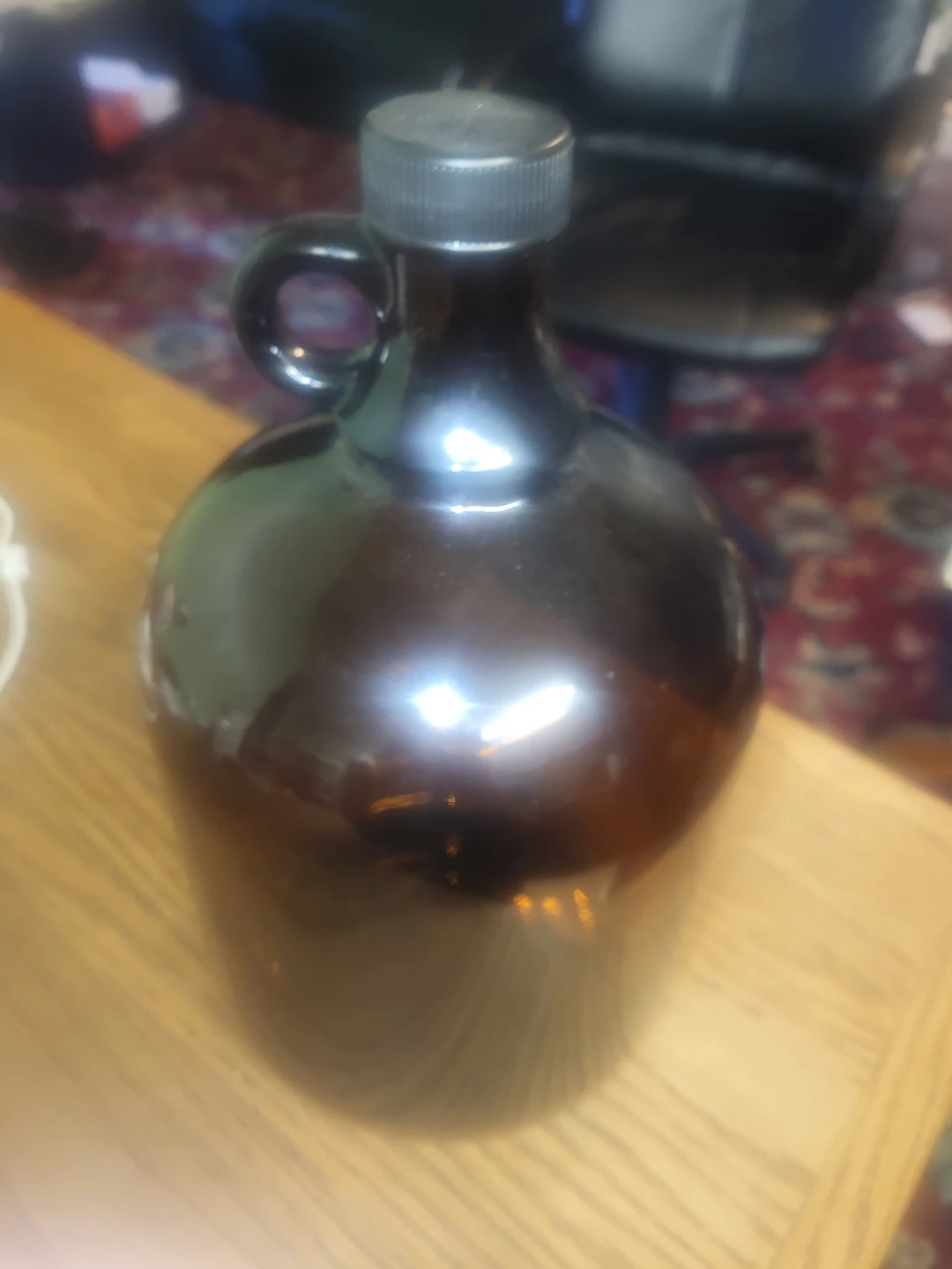 Amber Glass Jug with Handle - photo 2
