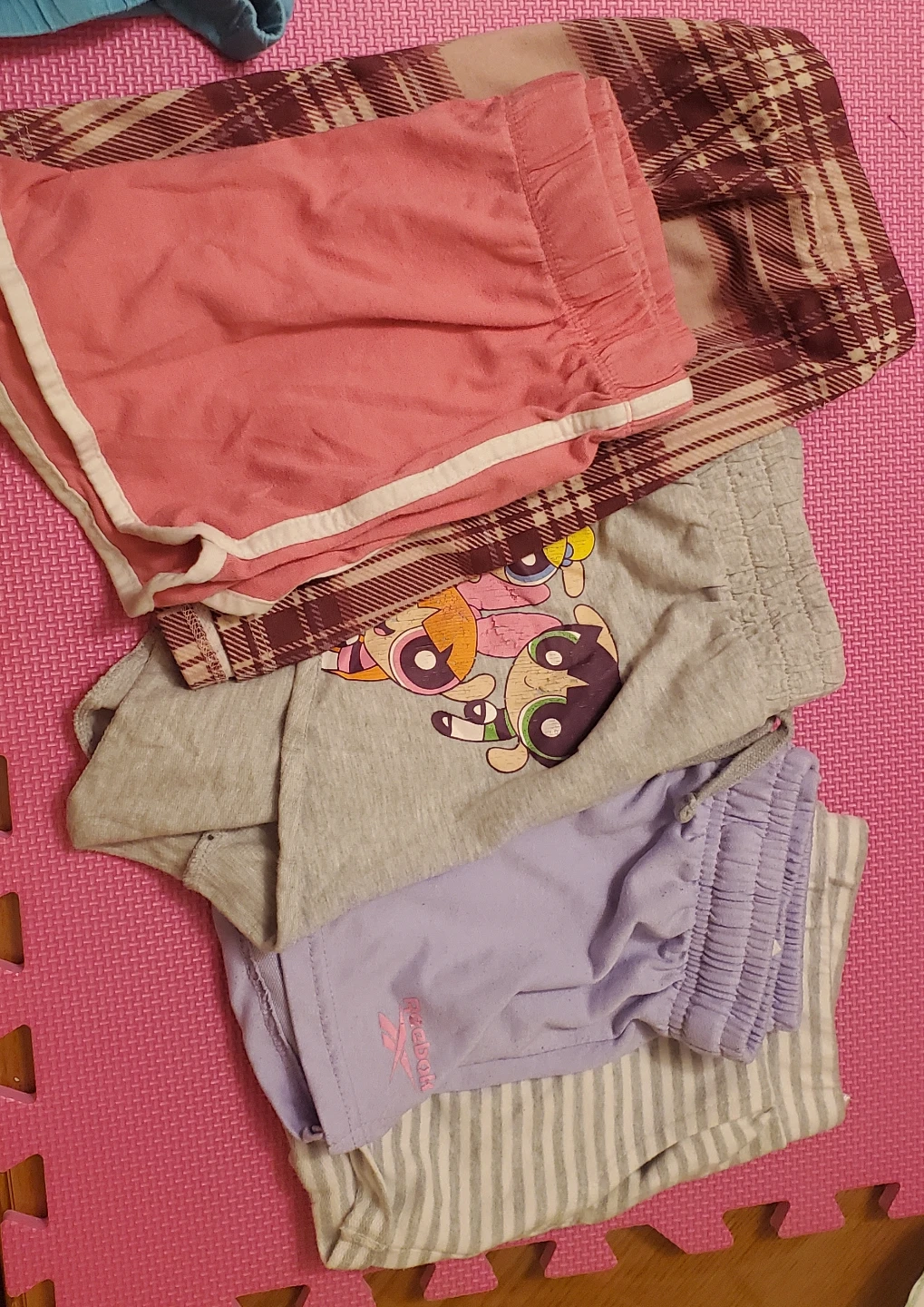 Girls' Shorts Bundle - Powerpuff Girls & Reebok size 10
