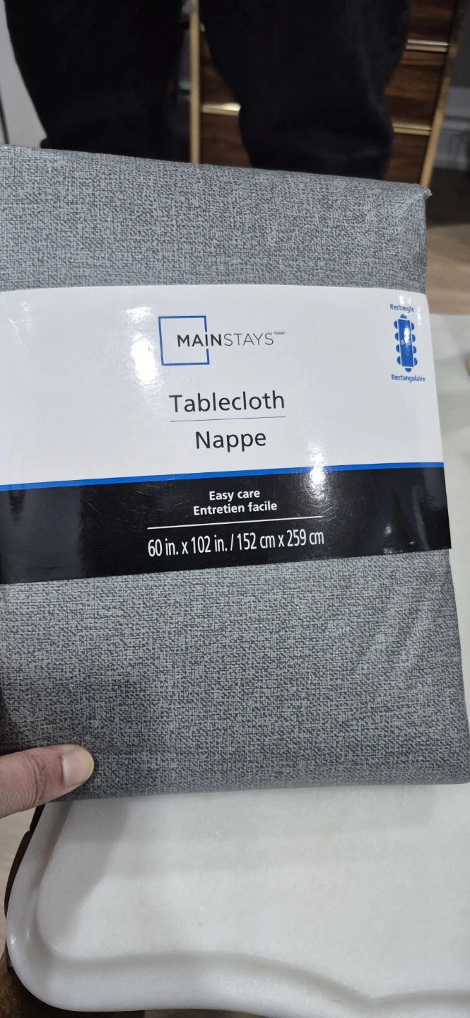 Mainstays Grey Tablecloth - 60" x 102"
