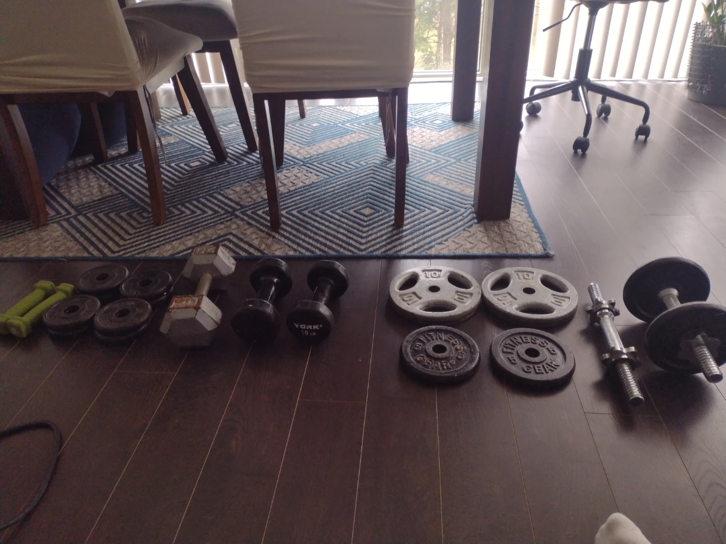 Dumbbells and Weight Plates Set
