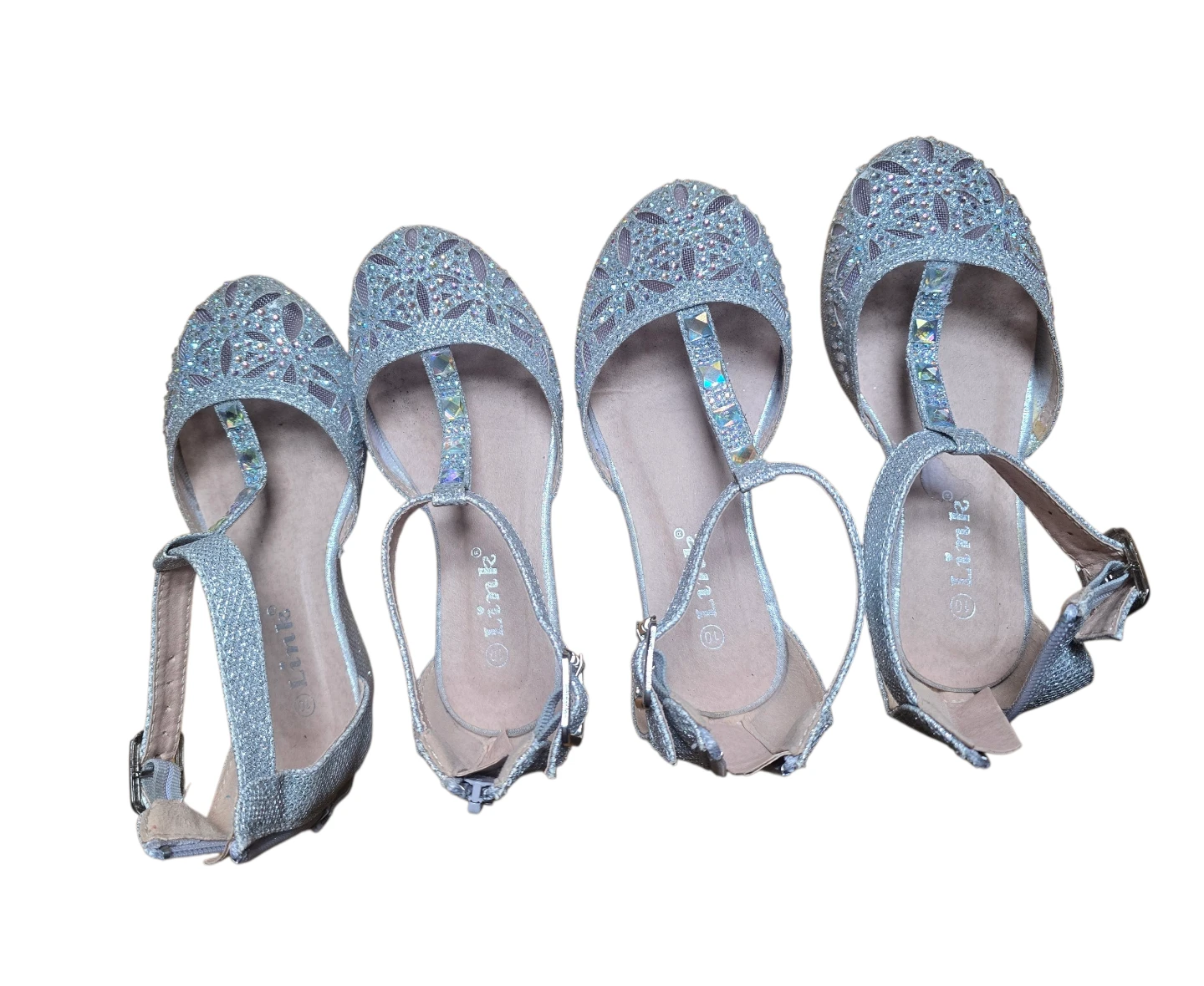 Girls Glitter party shoe - Silver size 10 price  each 🥕