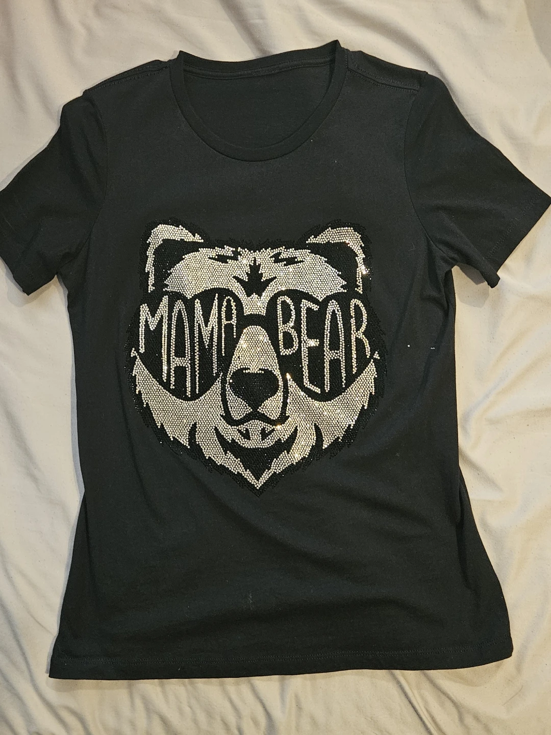 Black Mama Bear Sequin T-Shirt