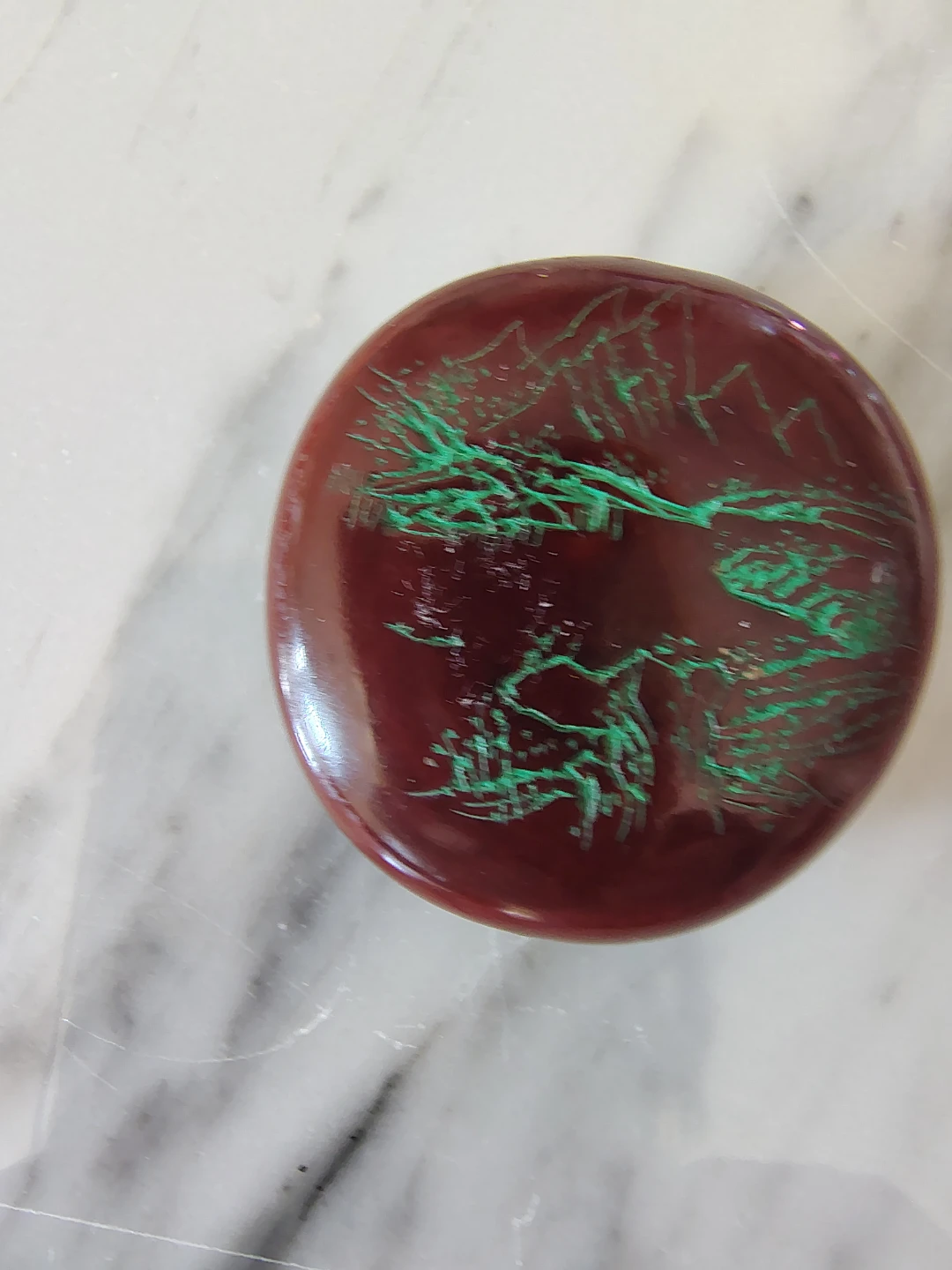 Vintage Hand Carved & Lacquered Japanese Burrata Nut - photo 2