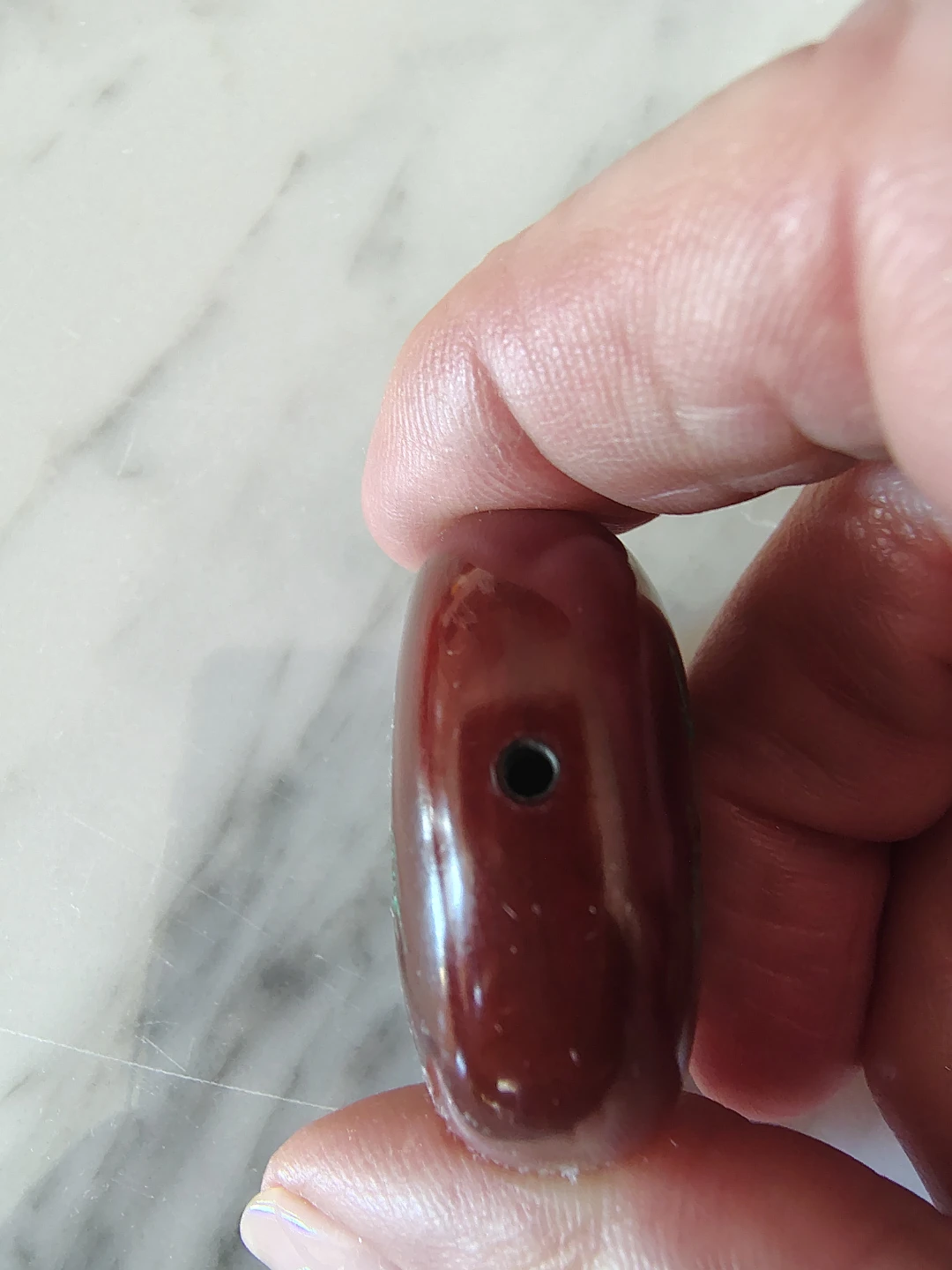 Vintage Hand Carved & Lacquered Japanese Burrata Nut - photo 4
