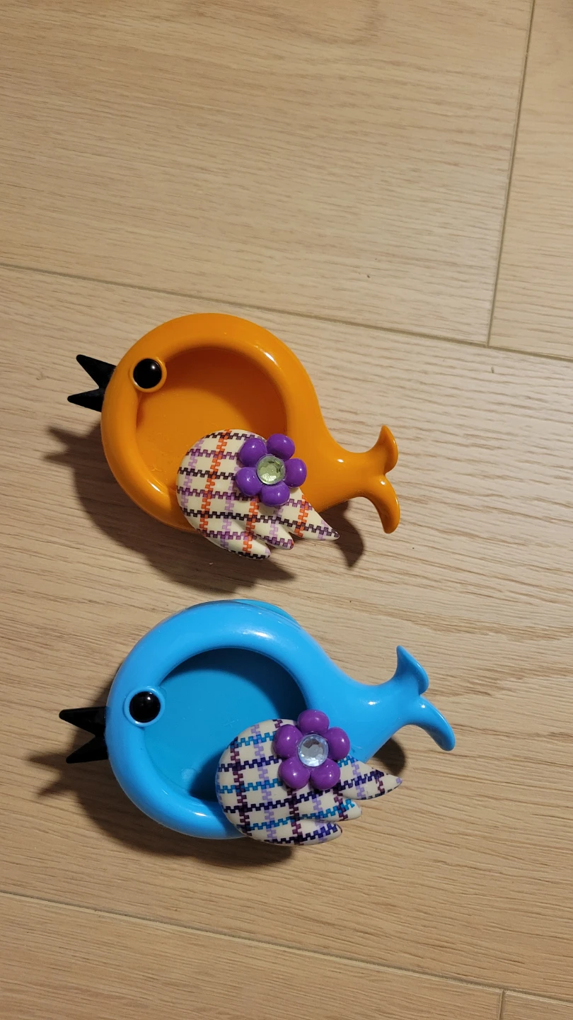 2 Bath and body works car fragrance holders - Blue and Orange