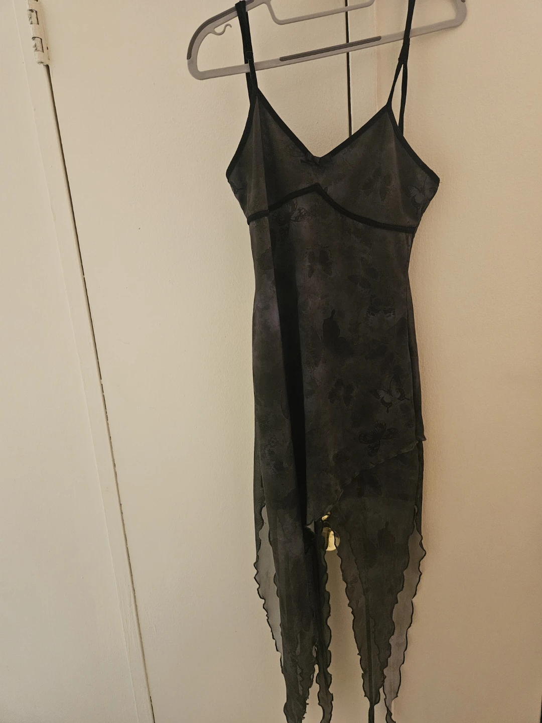 ROMWE Dark Floral Fairy Grunge Dress - photo 2