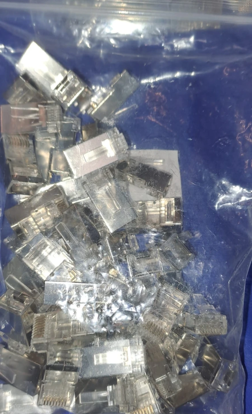 Shielded EZ-RJ45 Cat5e/6 Internal Ground Connectors QTY 50 - photo 3