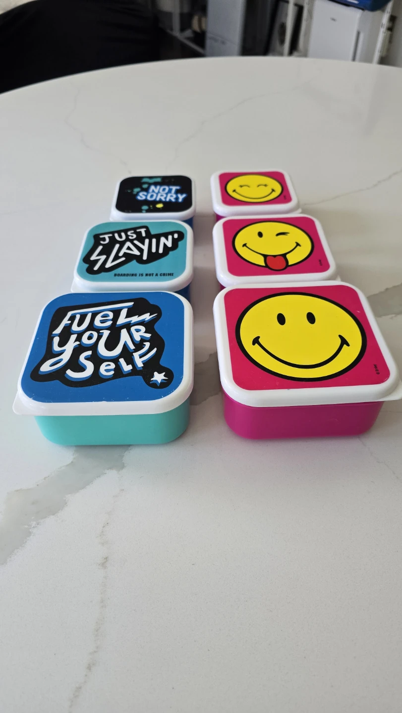 Set of 6 fun print small containers - photo 2