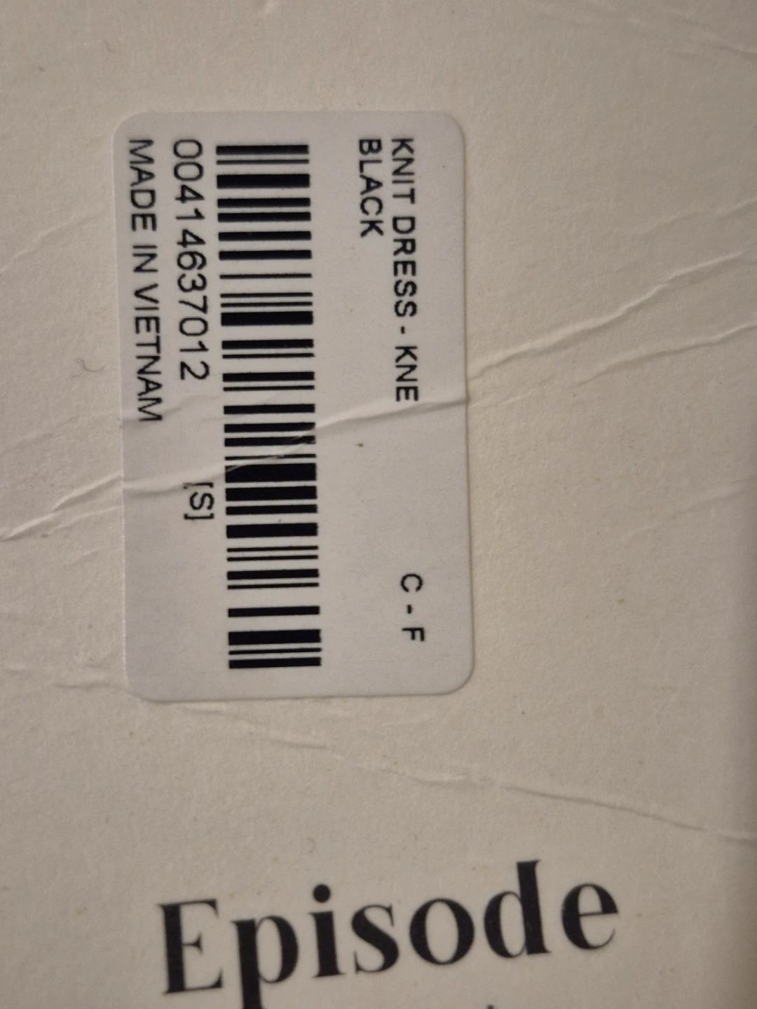 Episode Black Knit Dress - Size S - photo 4