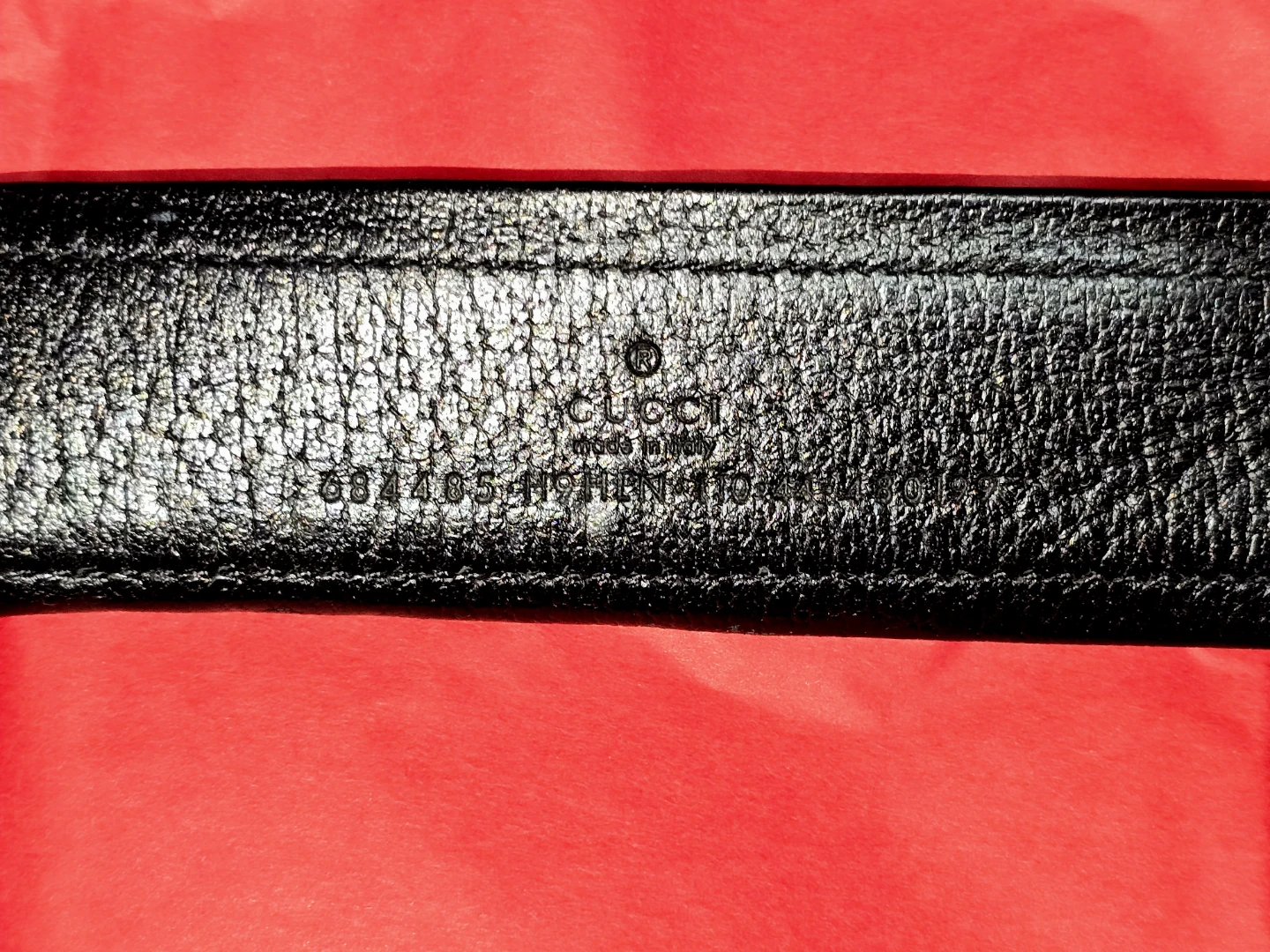 Gucci Black GG Canvas Belt with Silver Buckle