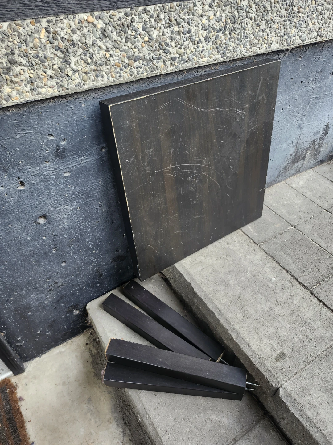 Square Table Top and Legs