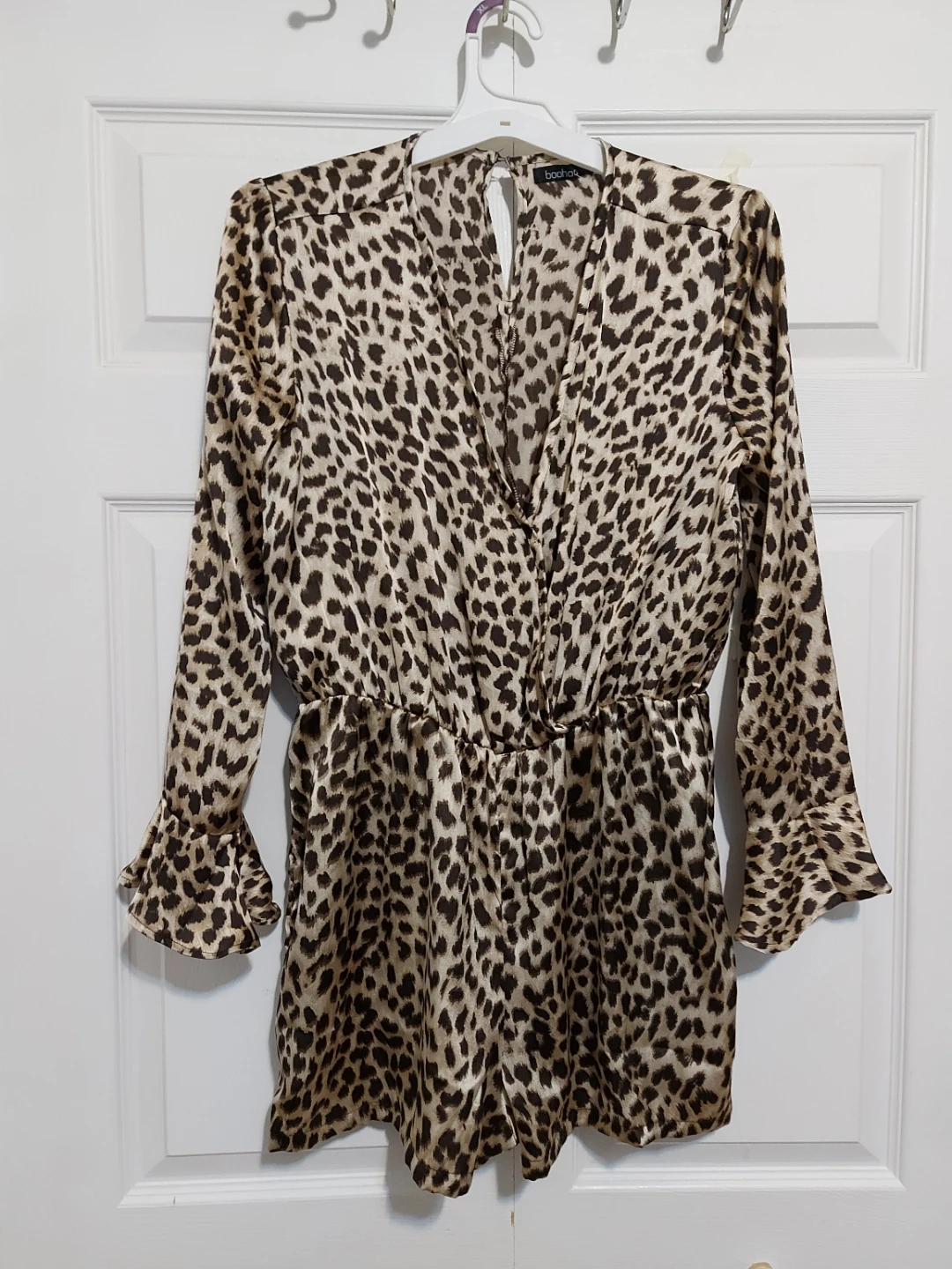 Boohoo Leopard Print Romper