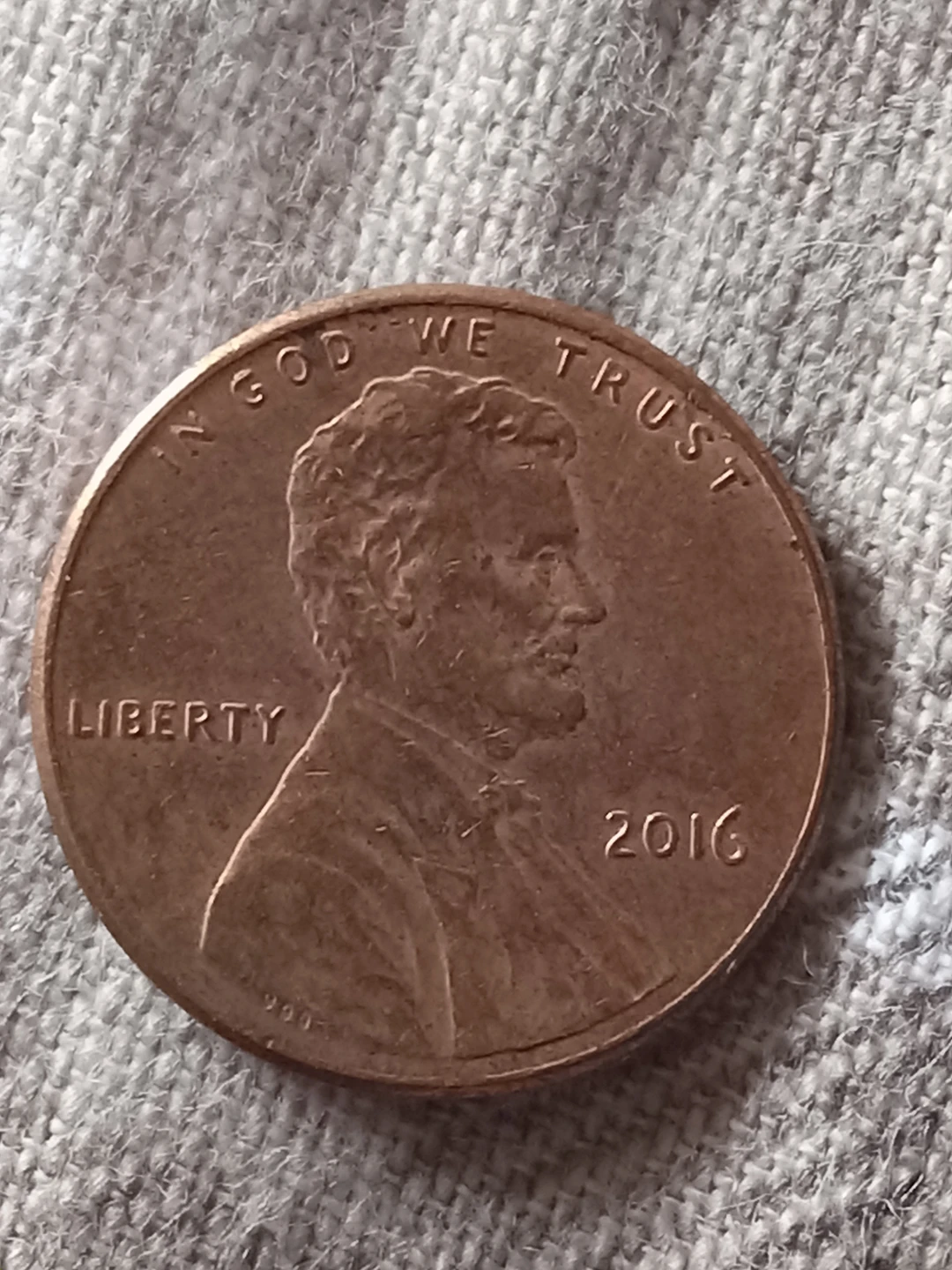 2016 Lincoln Copper Coin
