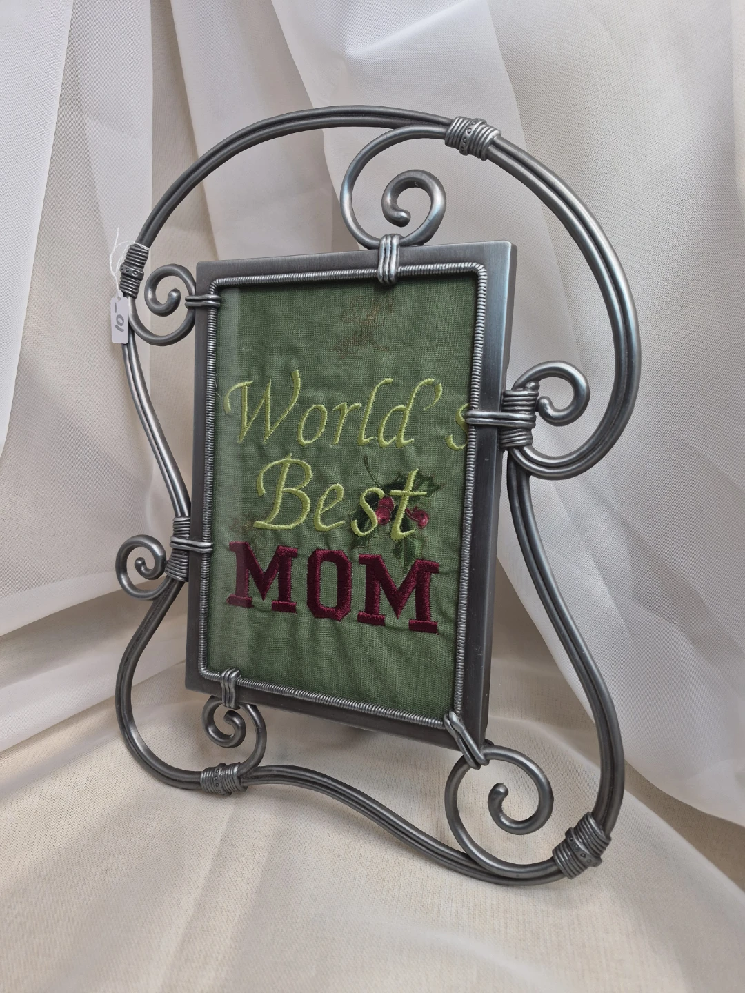 World'a Best Mom Framed Embroidered 5x7 Wall Table Decor - photo 5