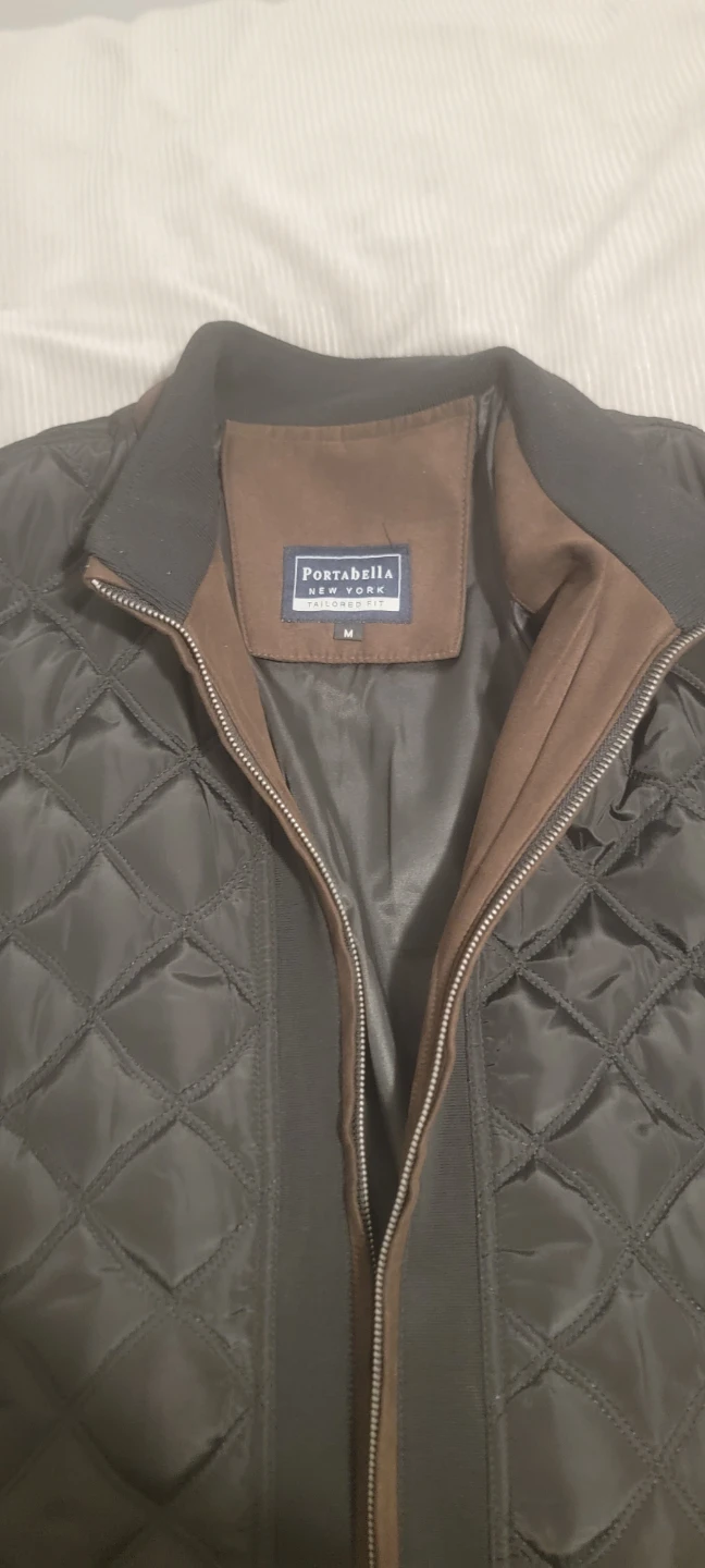 Portabella New York Quilted Bomber Jacket - Size M