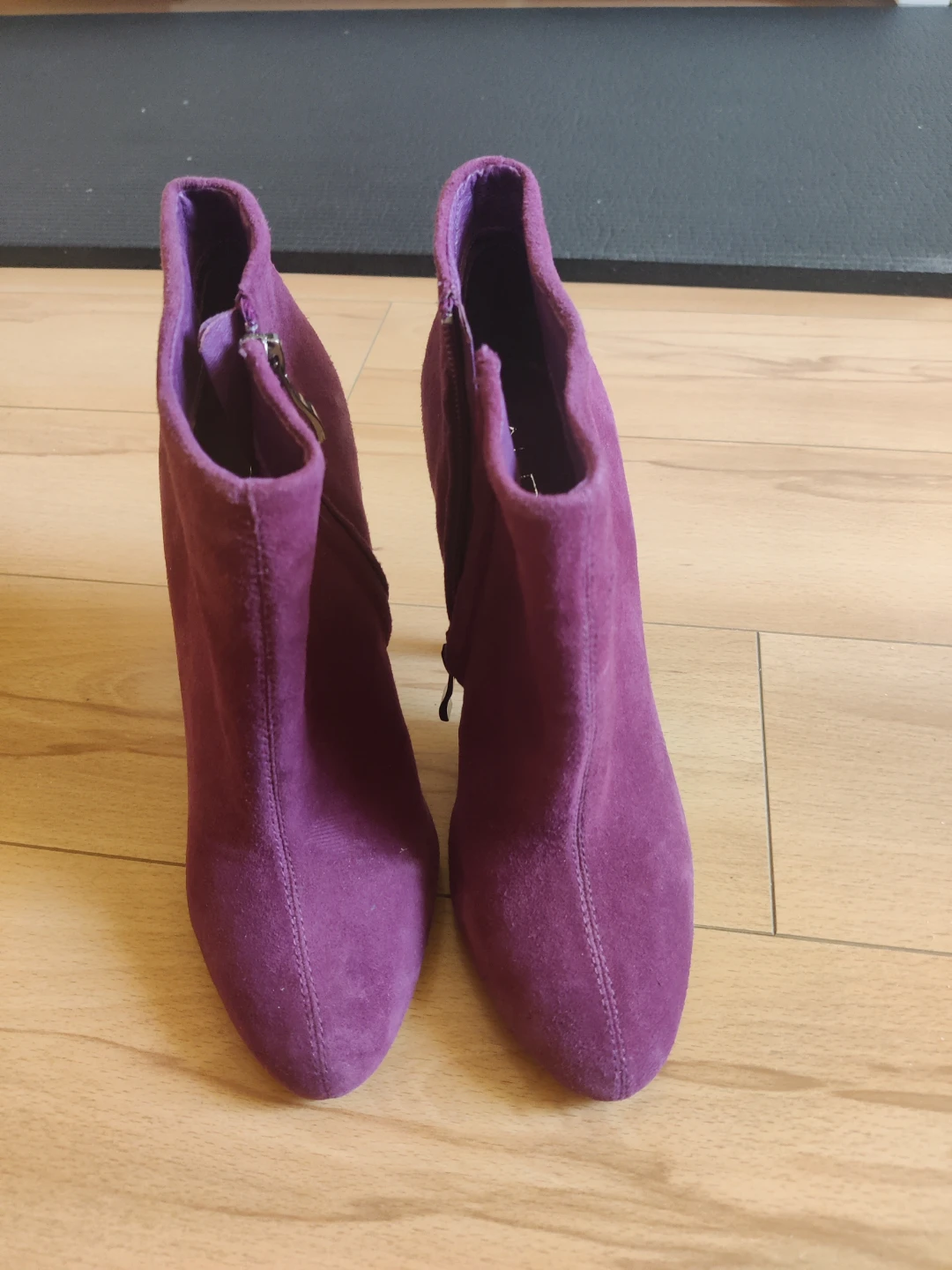 Brand New Aldo Purple Suede Ankle Boots