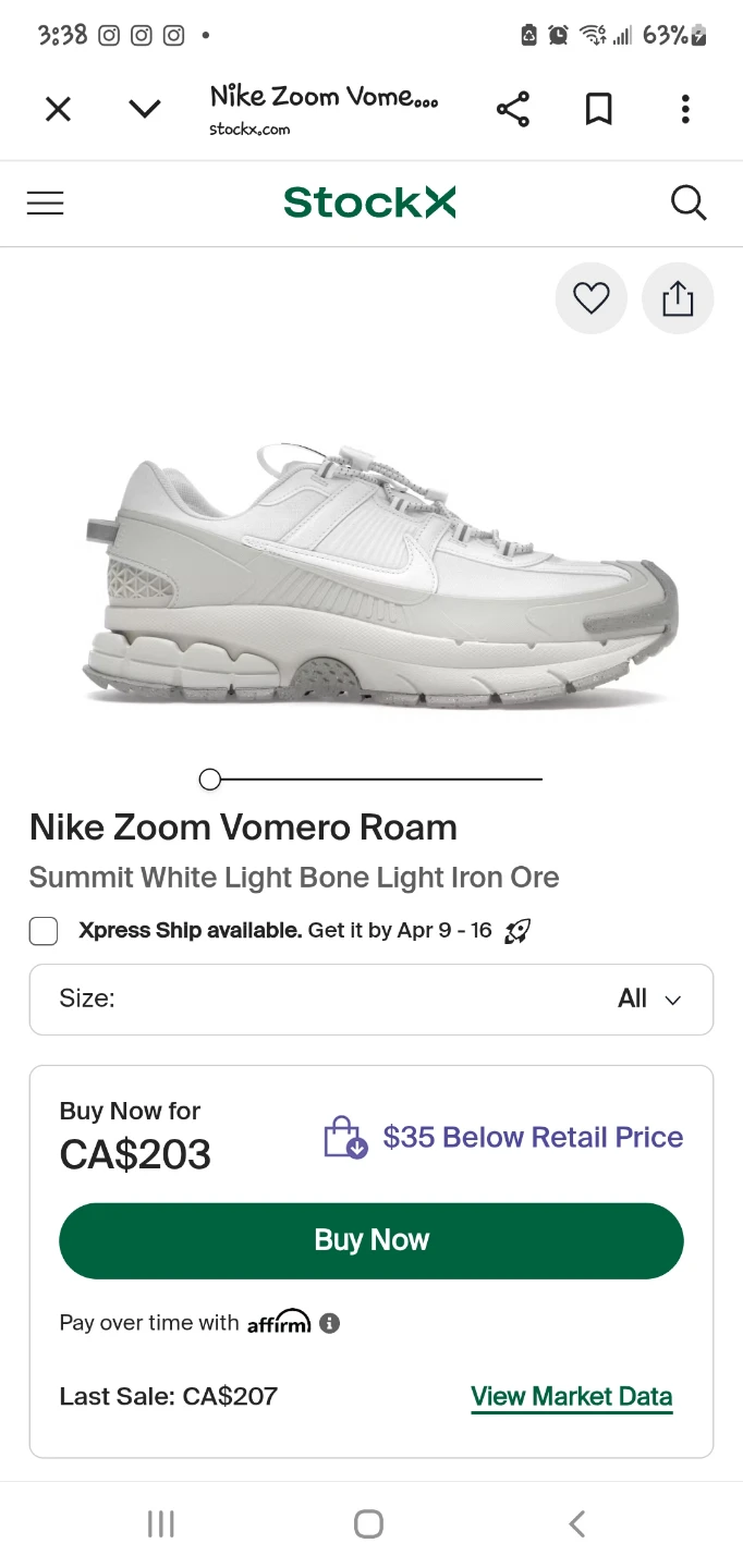 Nike Zoom Vomero Roam Summit White Men's Size 10.5 - photo 5