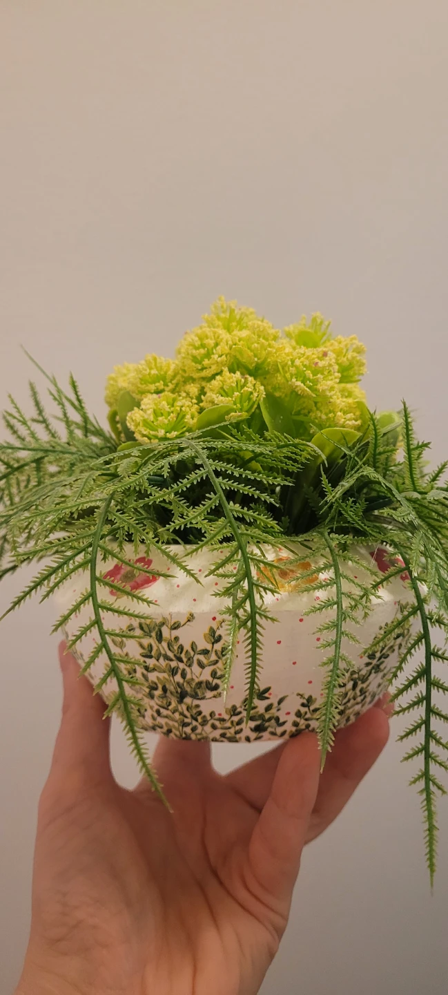 Decorative Pot with Faux Greenery