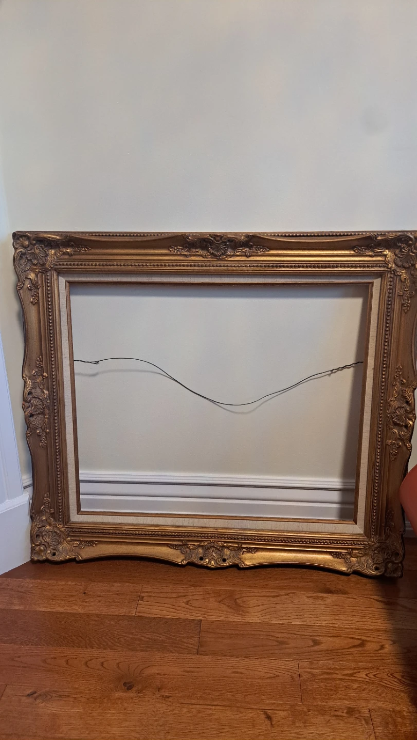 Large Ornate Gold Rococo Style Picture Frame