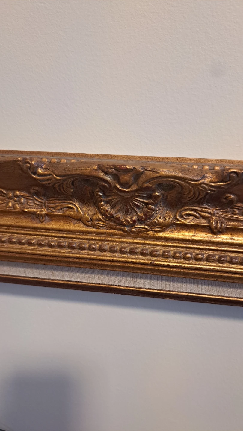 Large Ornate Gold Rococo Style Picture Frame - photo 3