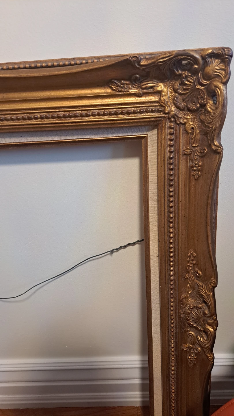 Large Ornate Gold Rococo Style Picture Frame - photo 4