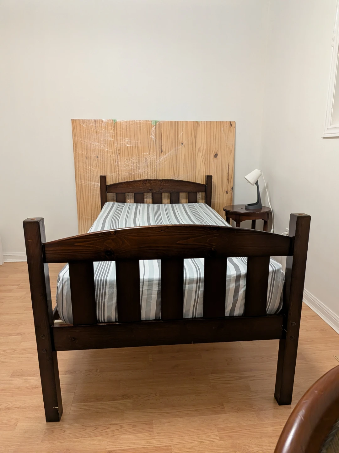 Dark Wood Twin Bed Frame