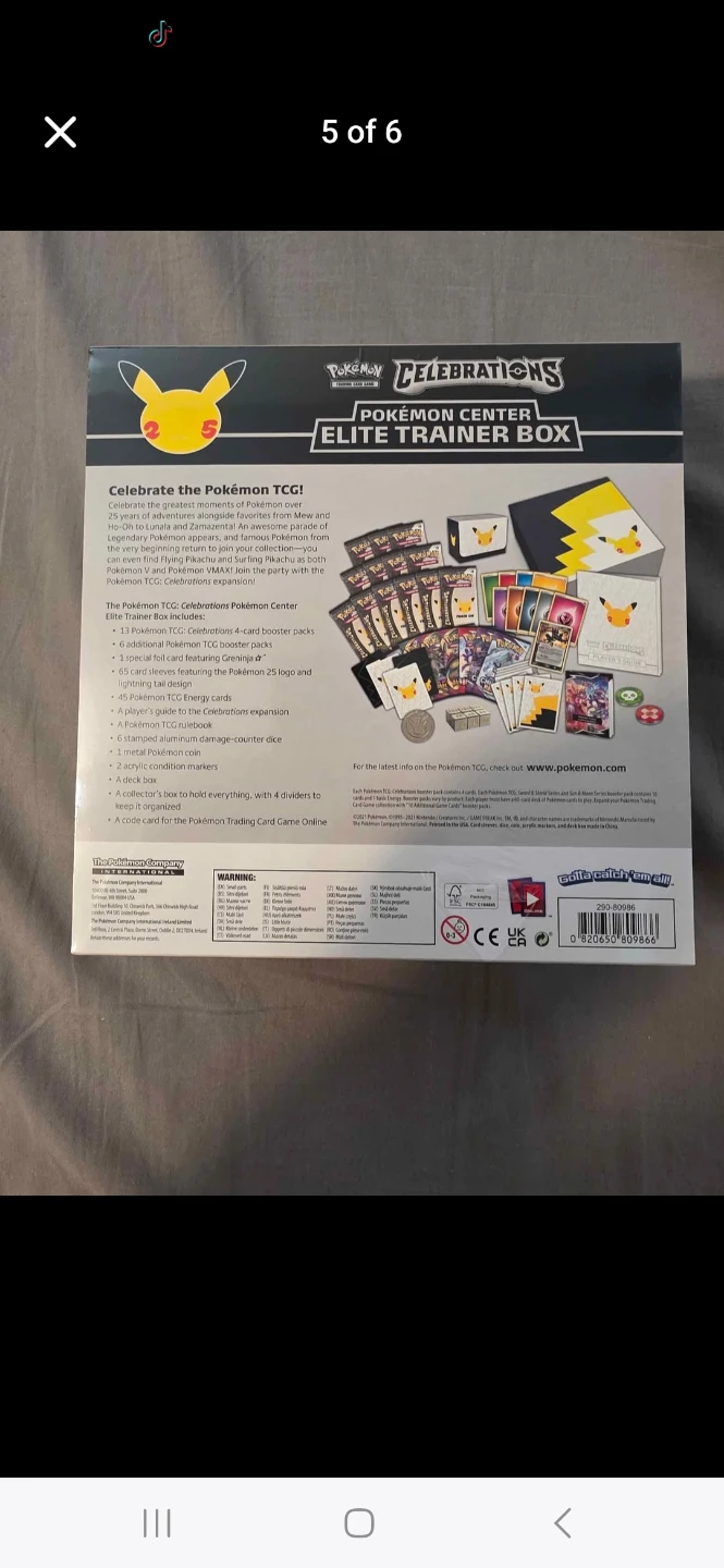 Pokémon Center Celebrations Elite Trainer Box - photo 2