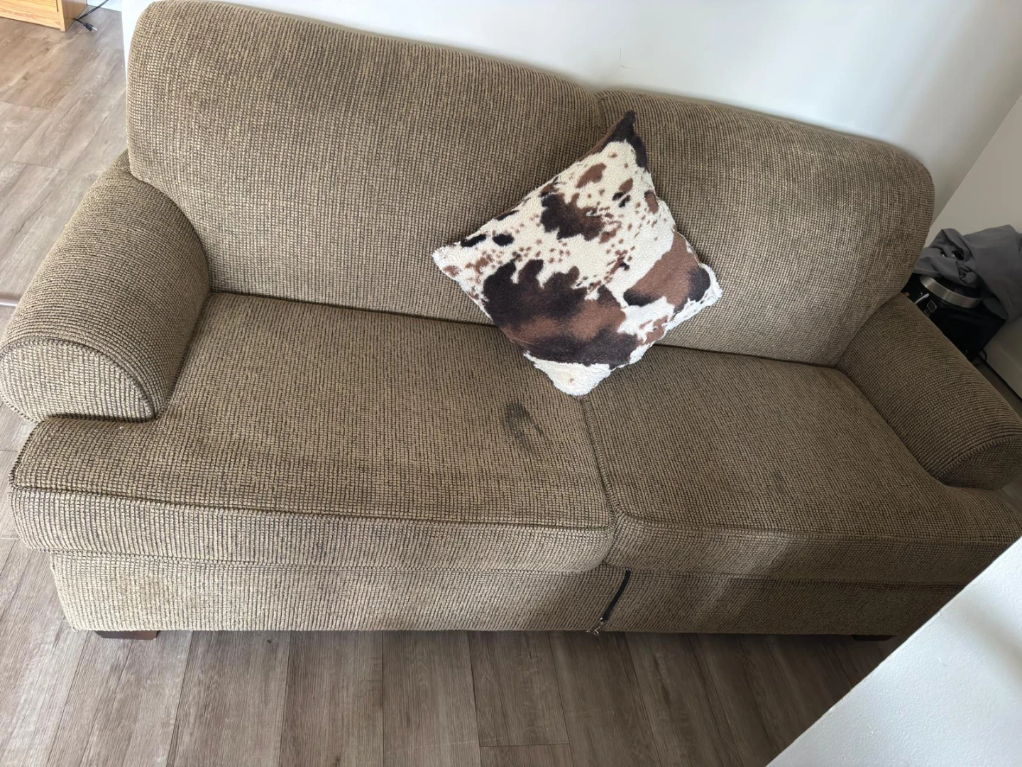 Brown Sofa bed with Accent Pillow - photo 2