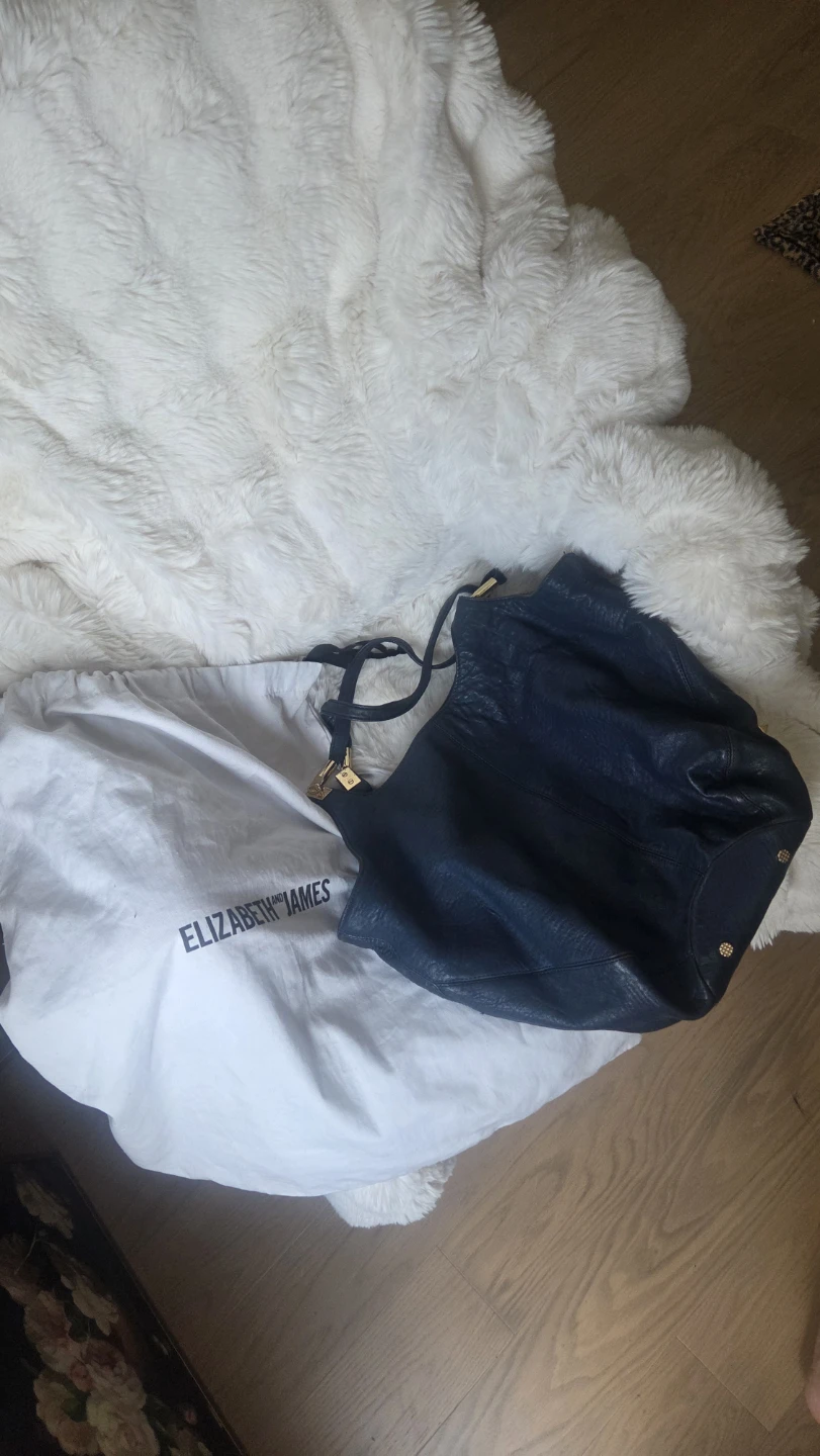 Elizabeth and James  Blue Leather Shoulder Bag - photo 2