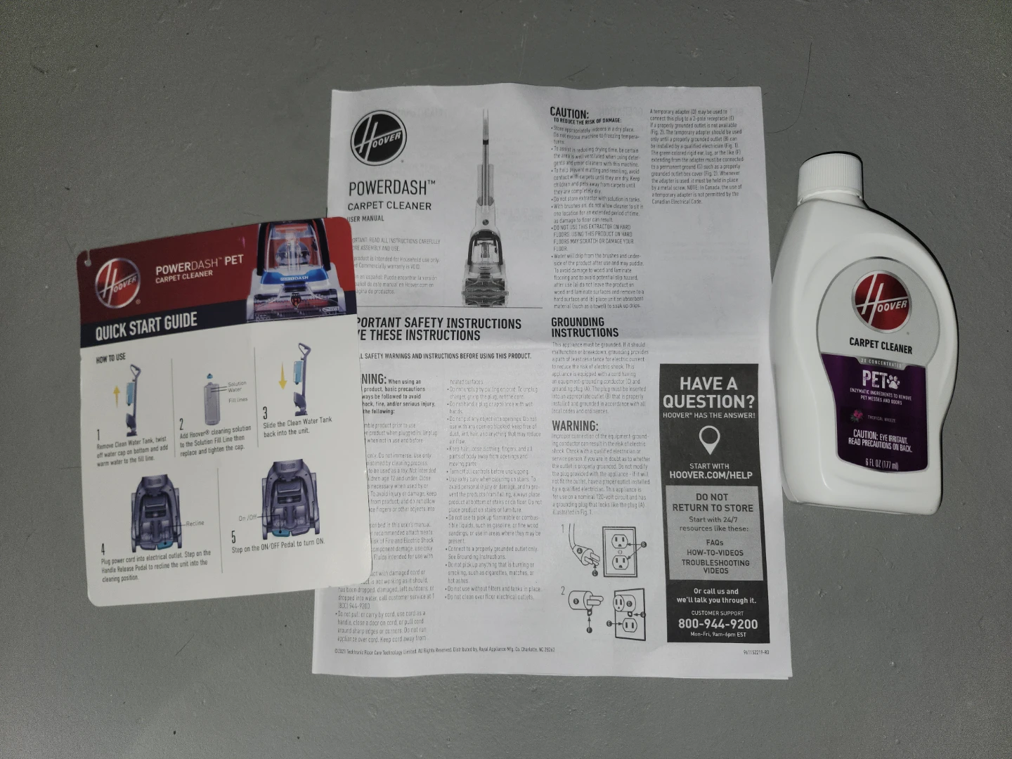 Hoover Carpet Cleaner + Pet Carpet Cleaner Solution - photo 4
