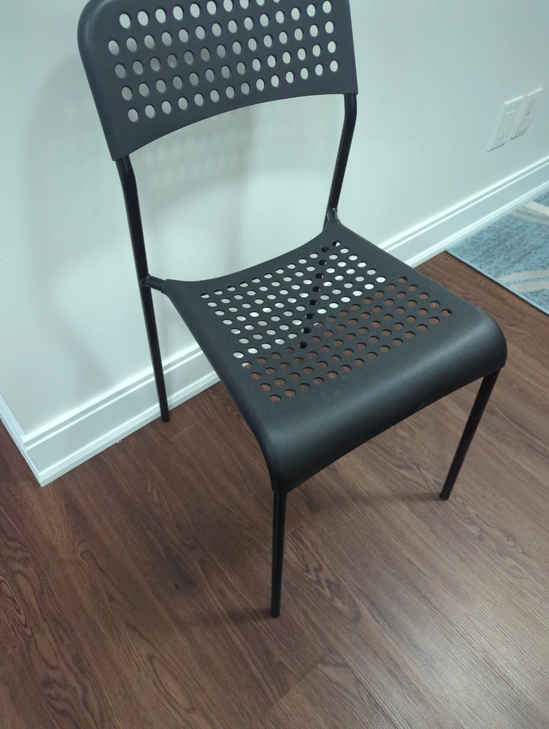 IKEA Black Plastic Dining Chair