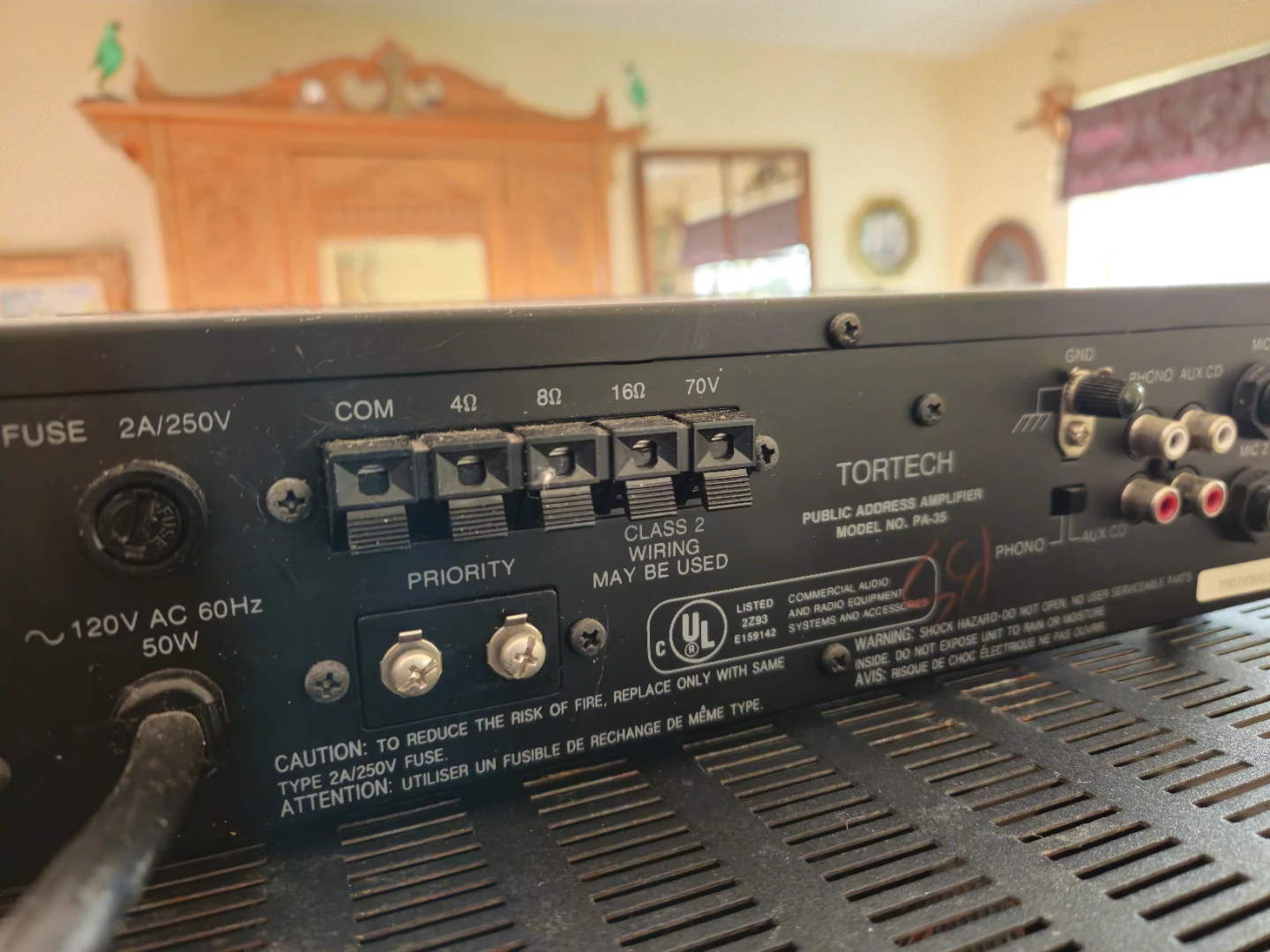 Torteck PA-35 35 Watt Public Address Amplifier - photo 3