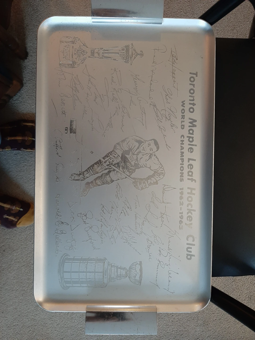 Toronto Maple Leafs World Champions 1962-1963 Commemorative Tray