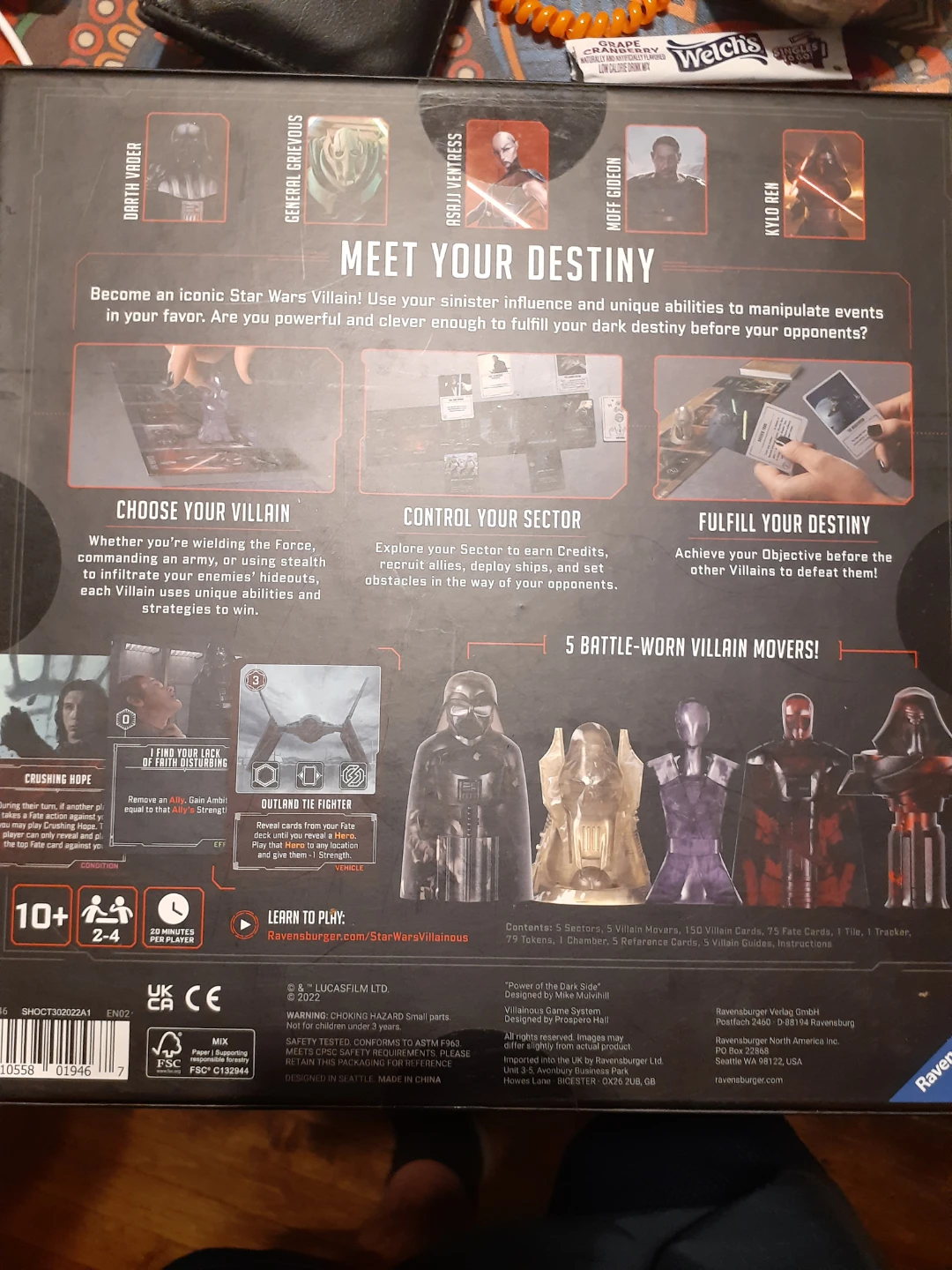 Sealed Star Wars Villainous Power of the Dark Side Board Game - photo 3