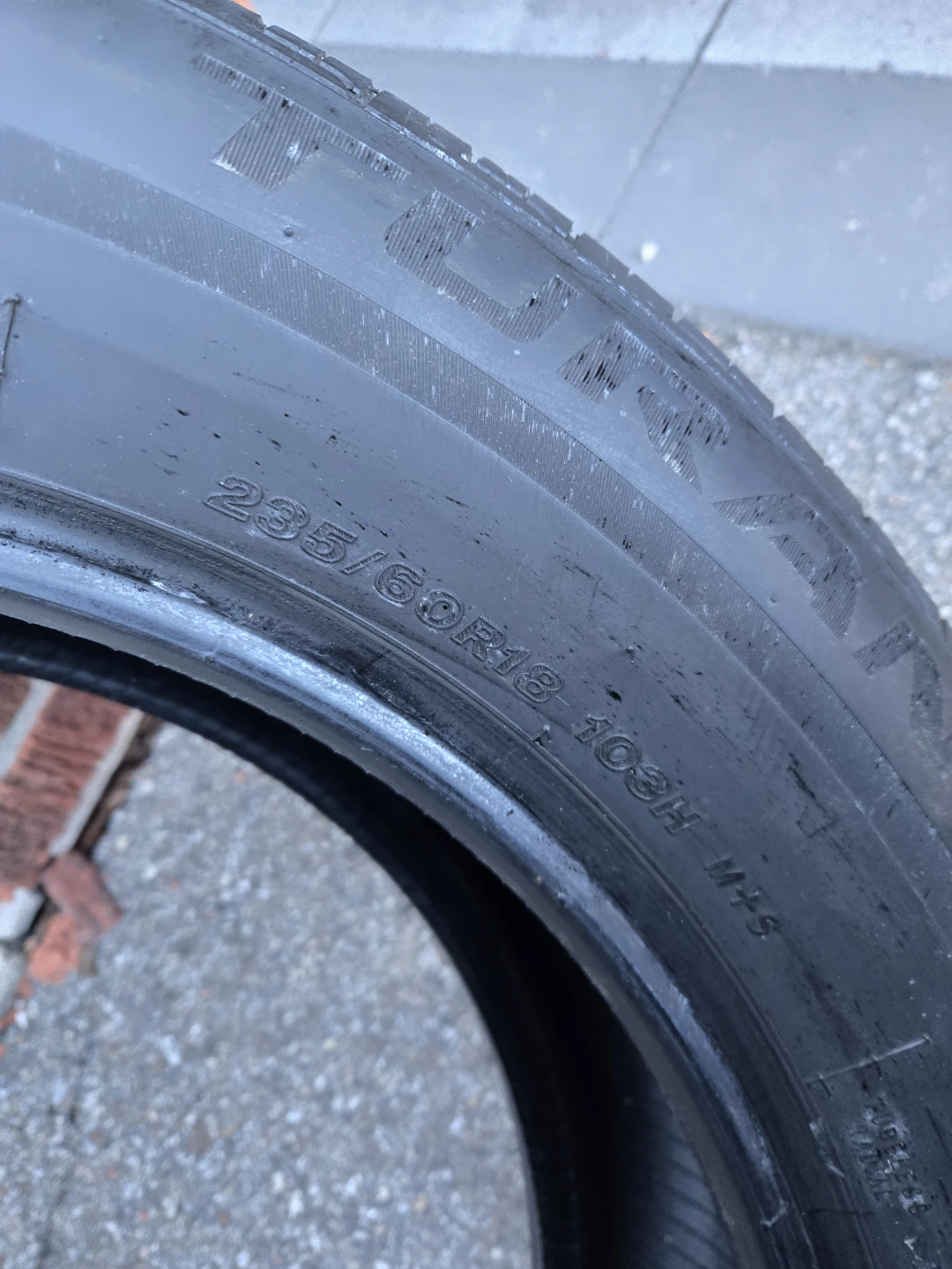 Bridgestone Turanza Tire 235/60R18 103H M+S - photo 3