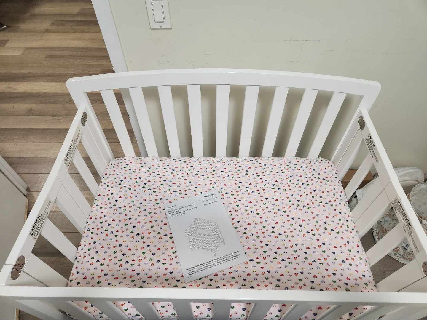 DaVinci Folding Portable 3-in-1 Mini Crib and Twin Bed