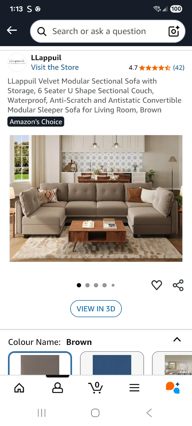 Brand new modular sofa SOLD Pending pick up