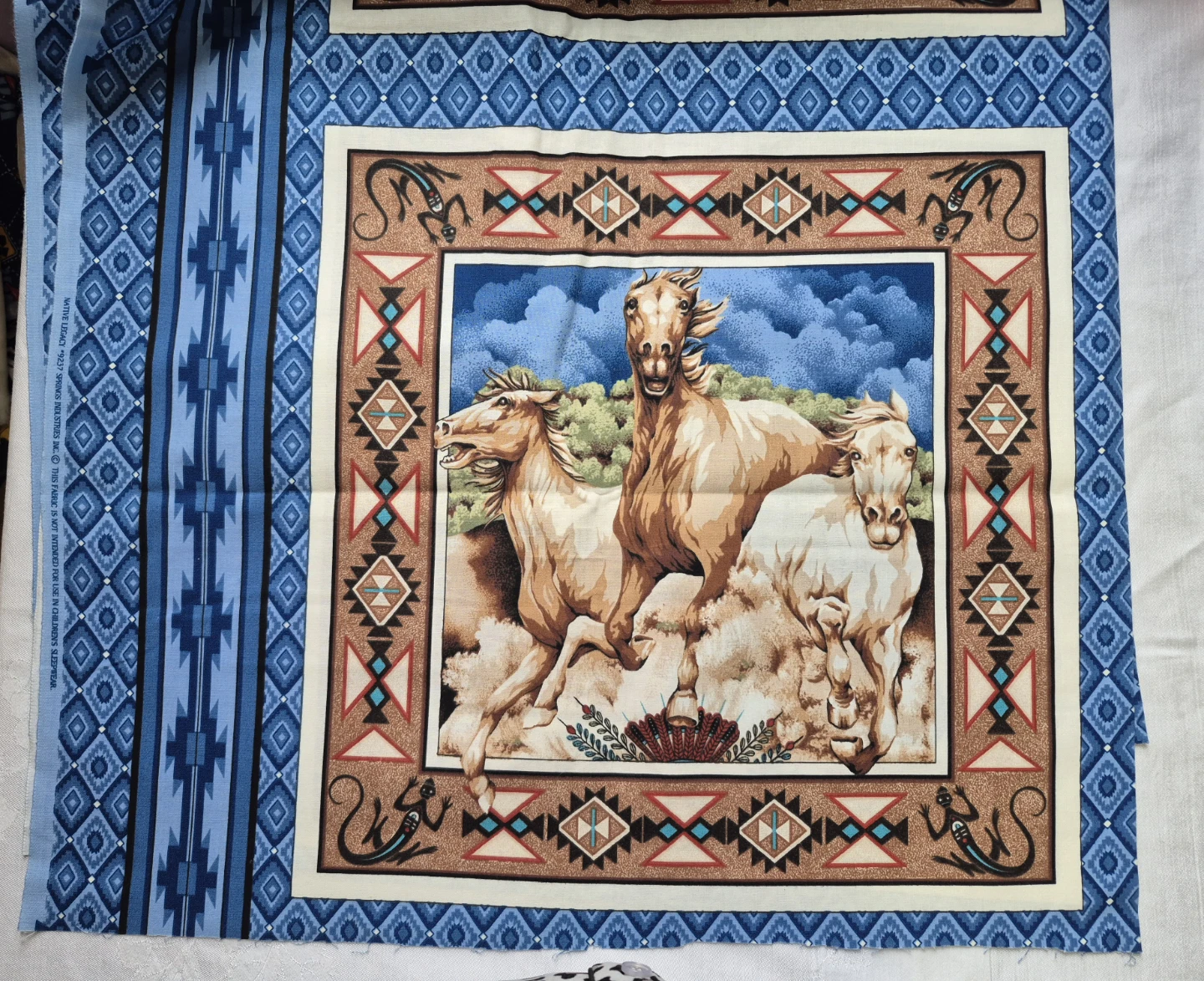 Assorted Fabric Panels with Wildlife and Indigenous Designs