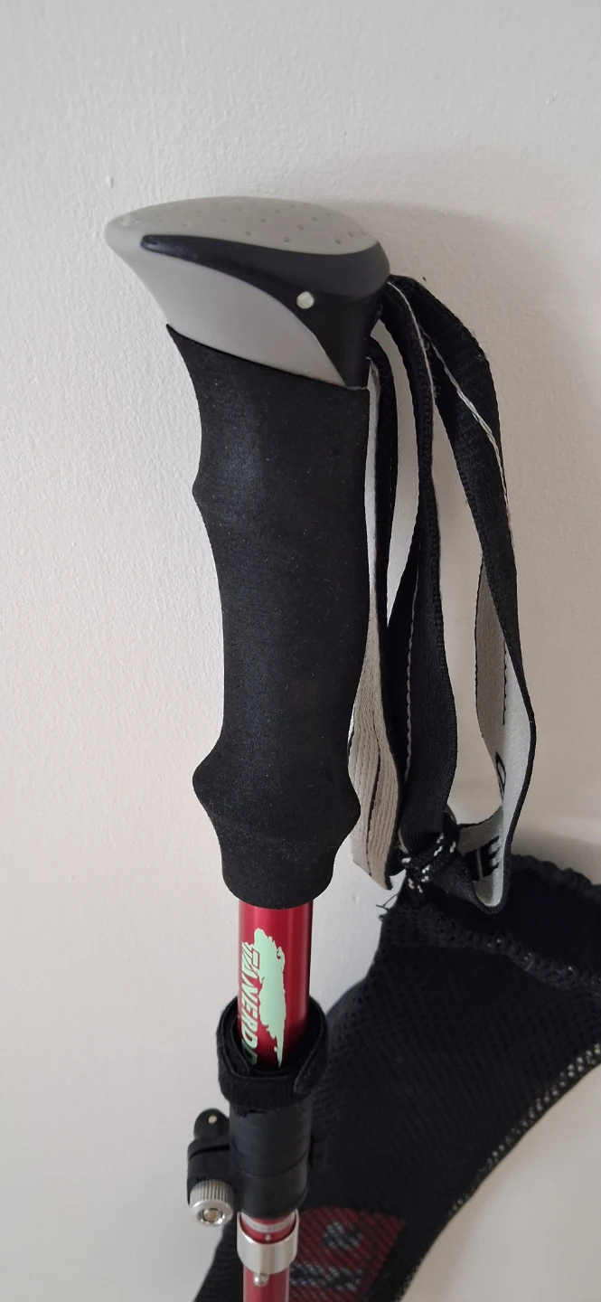 Red Trekking Poles with Mesh Bag - photo 4